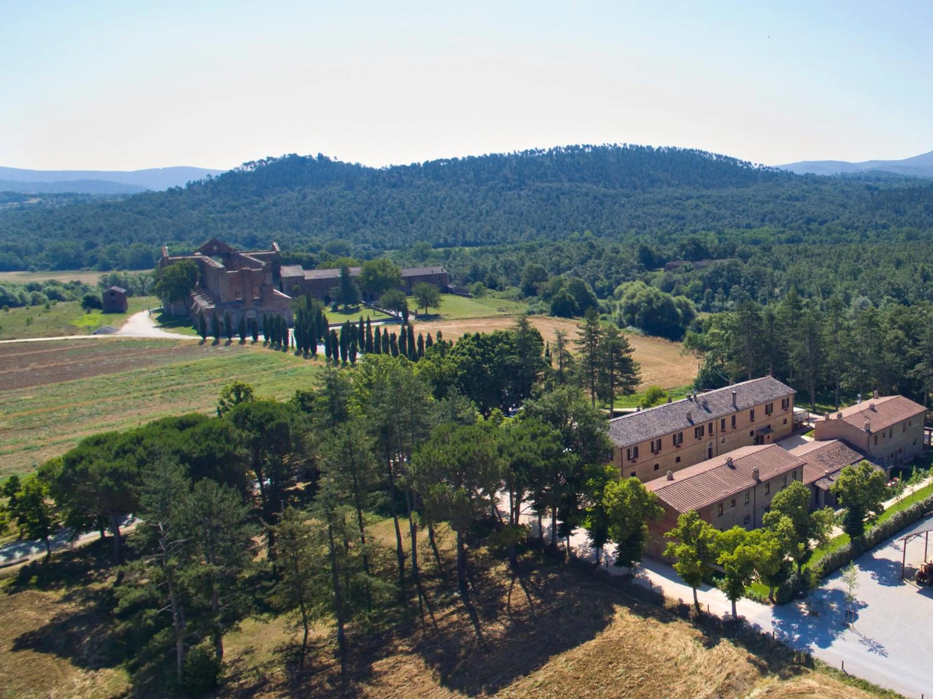 Bird's eye view in Casale San Galgano