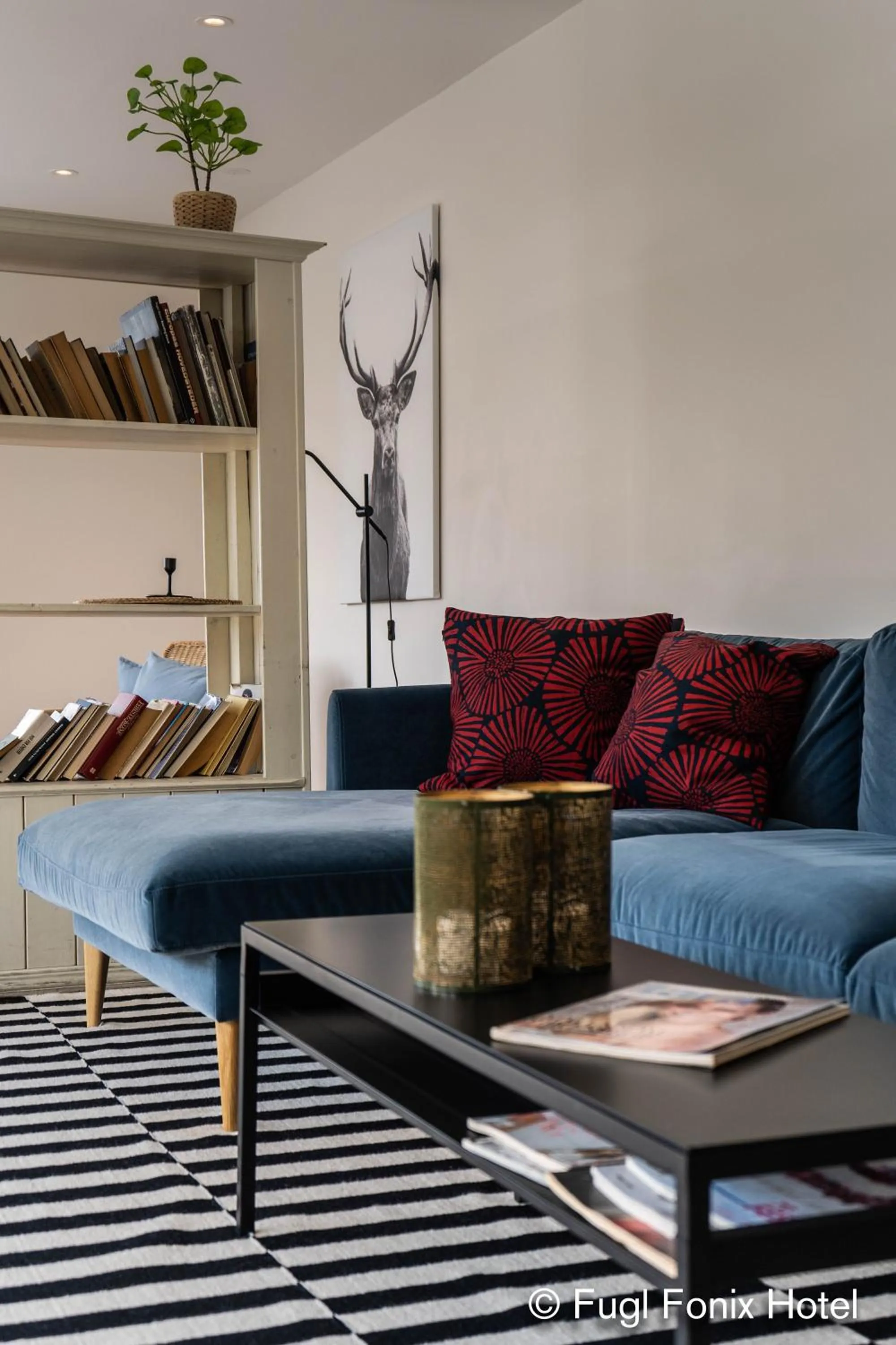 Library in Fugl Fønix Hotel