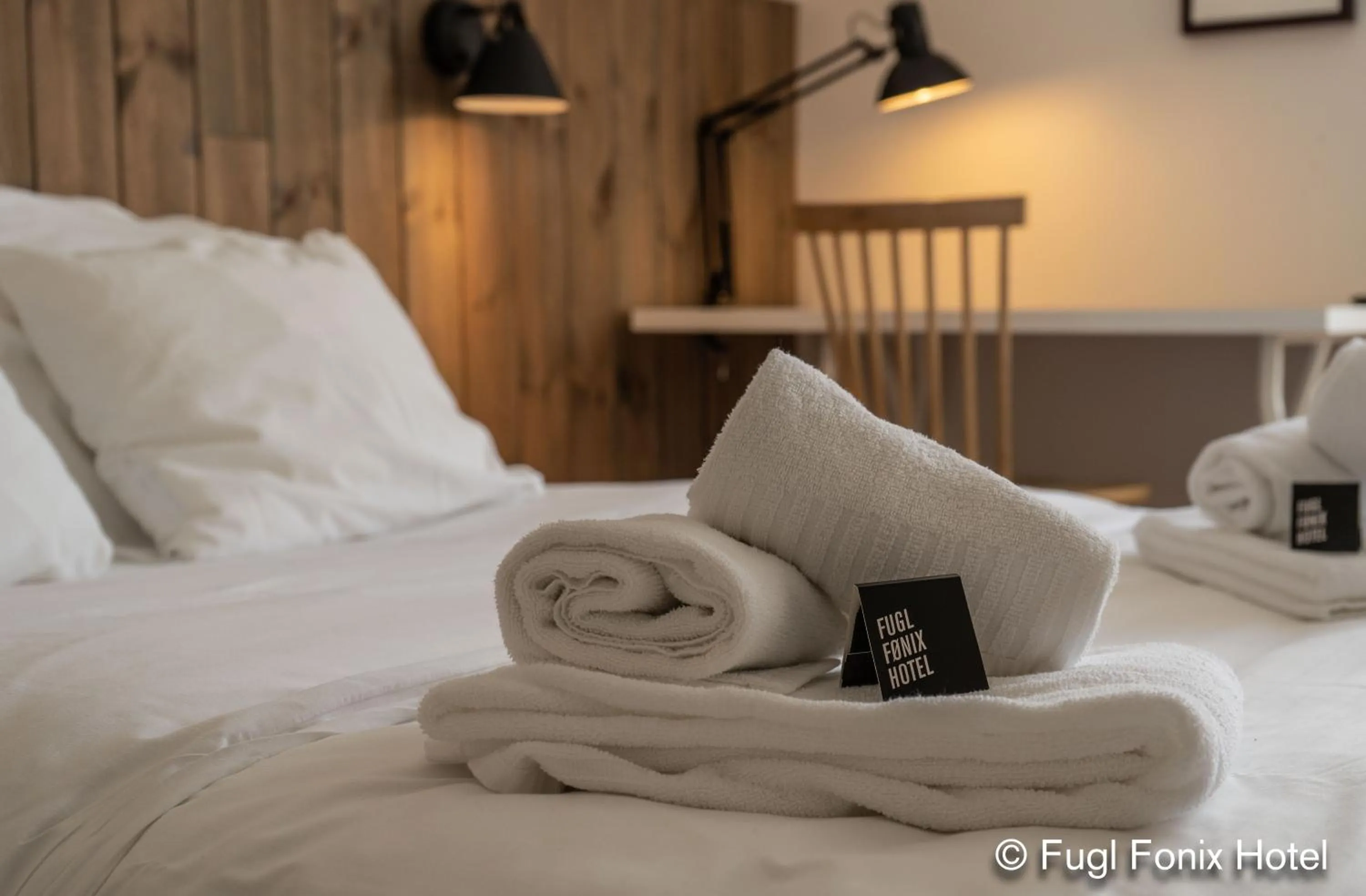 Bed in Fugl Fønix Hotel