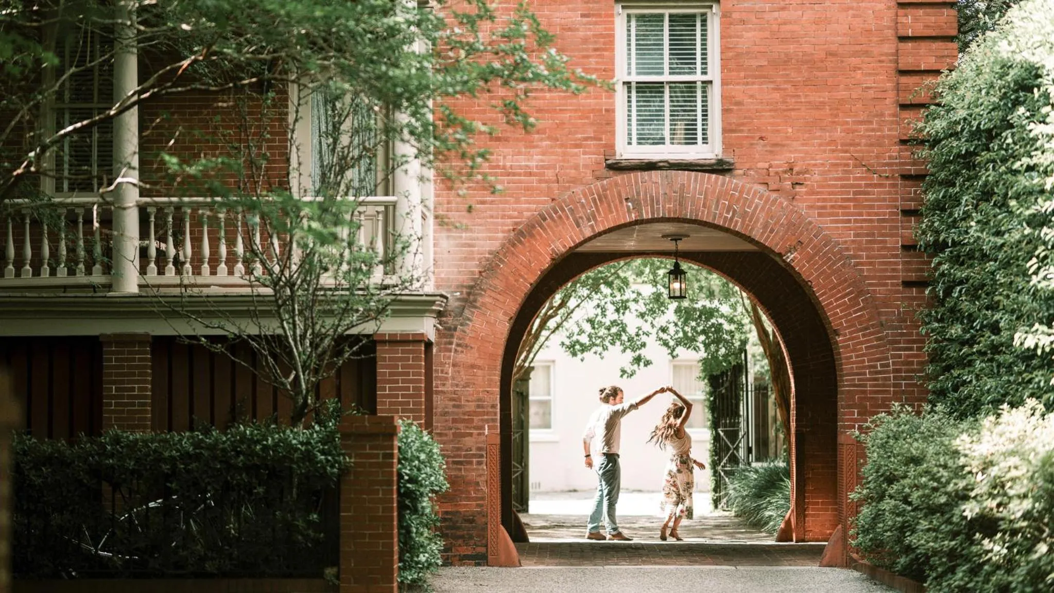 Facade/entrance in Wentworth Mansion