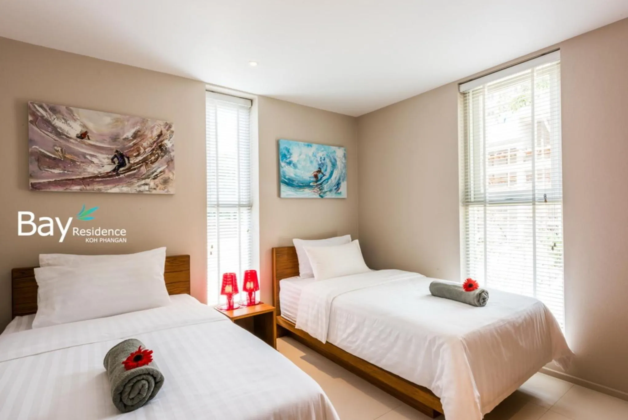 Bed in Bay Villas Koh Phangan