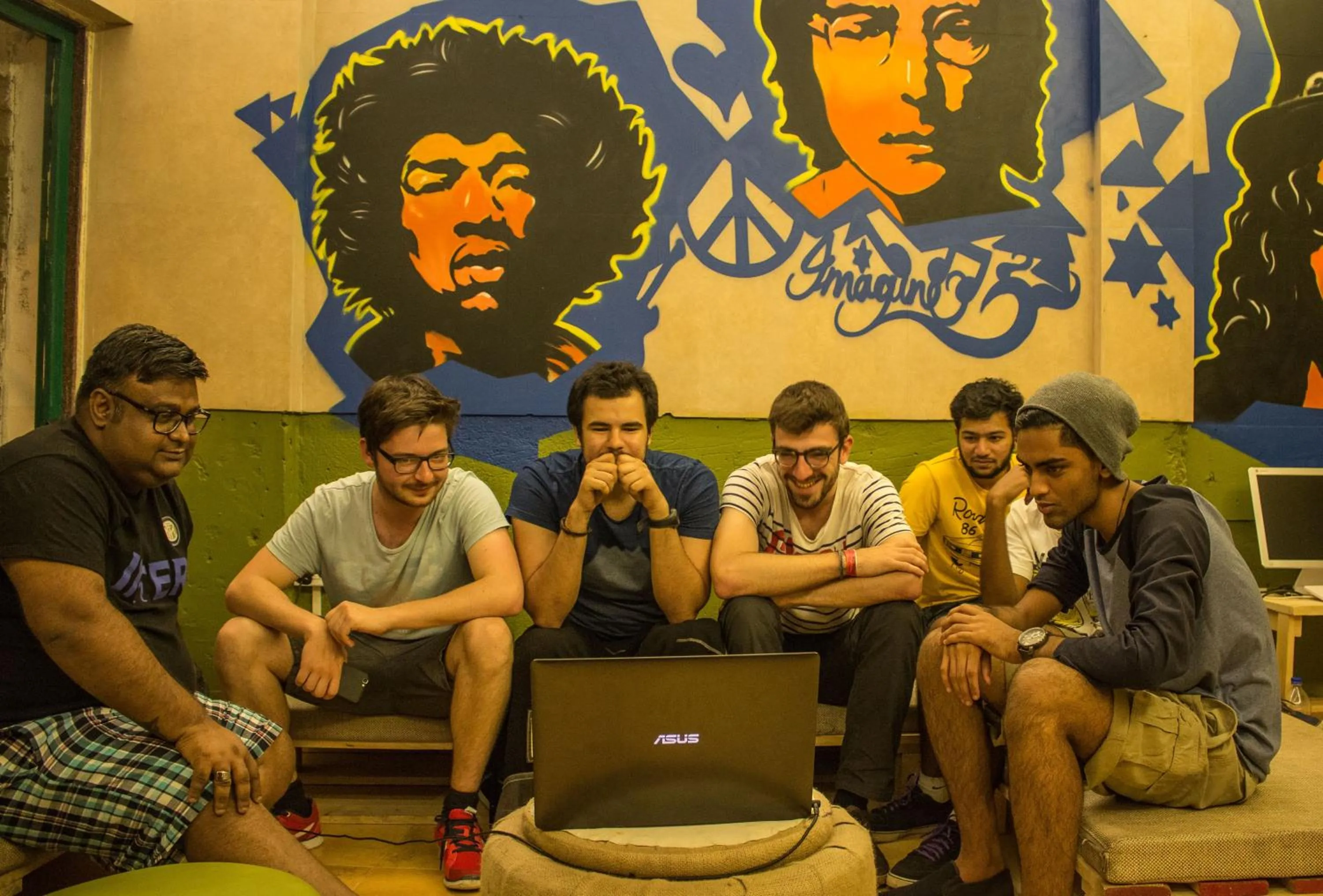 group of guests in Backpackers Villa Mumbai