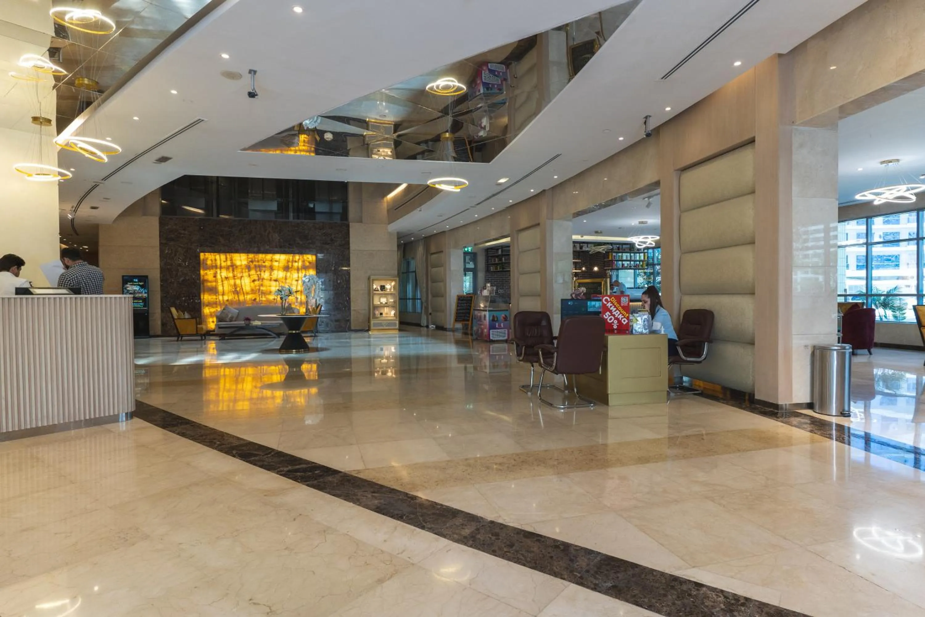 Lobby or reception in Grand Bellevue Hotel Apartment Dubai