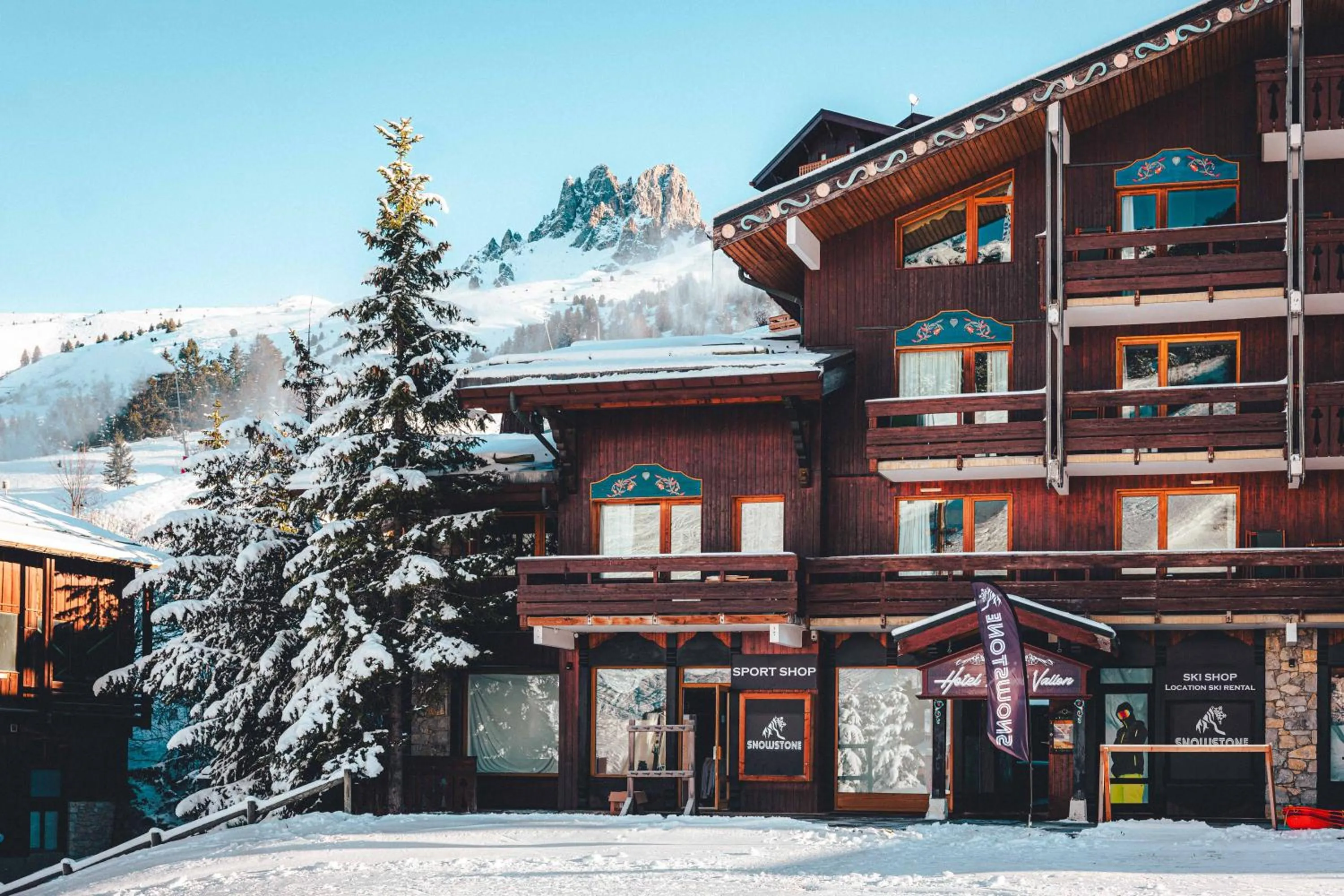 Property building in Hotel Mont Vallon