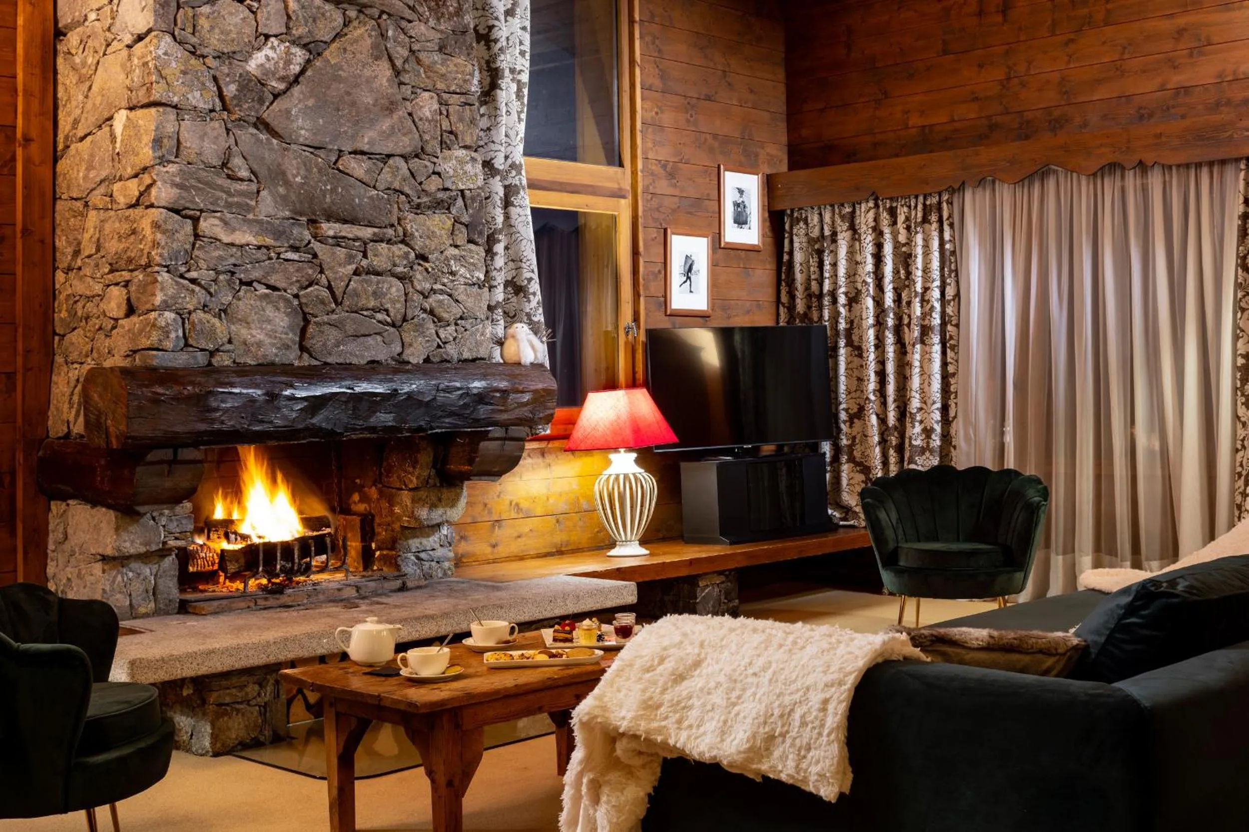 Living room in Hotel Mont Vallon