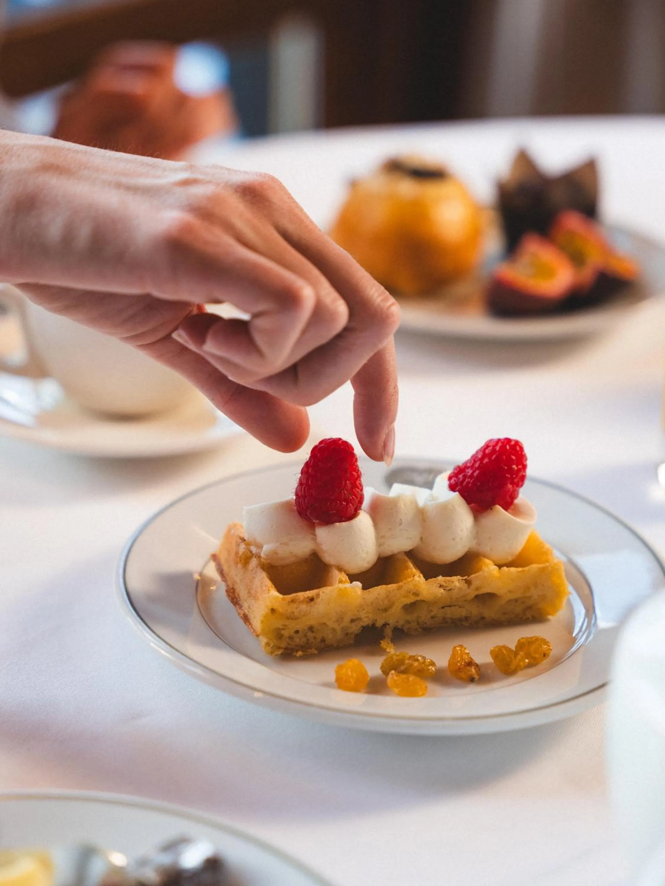 Buffet breakfast in Hotel Mont Vallon