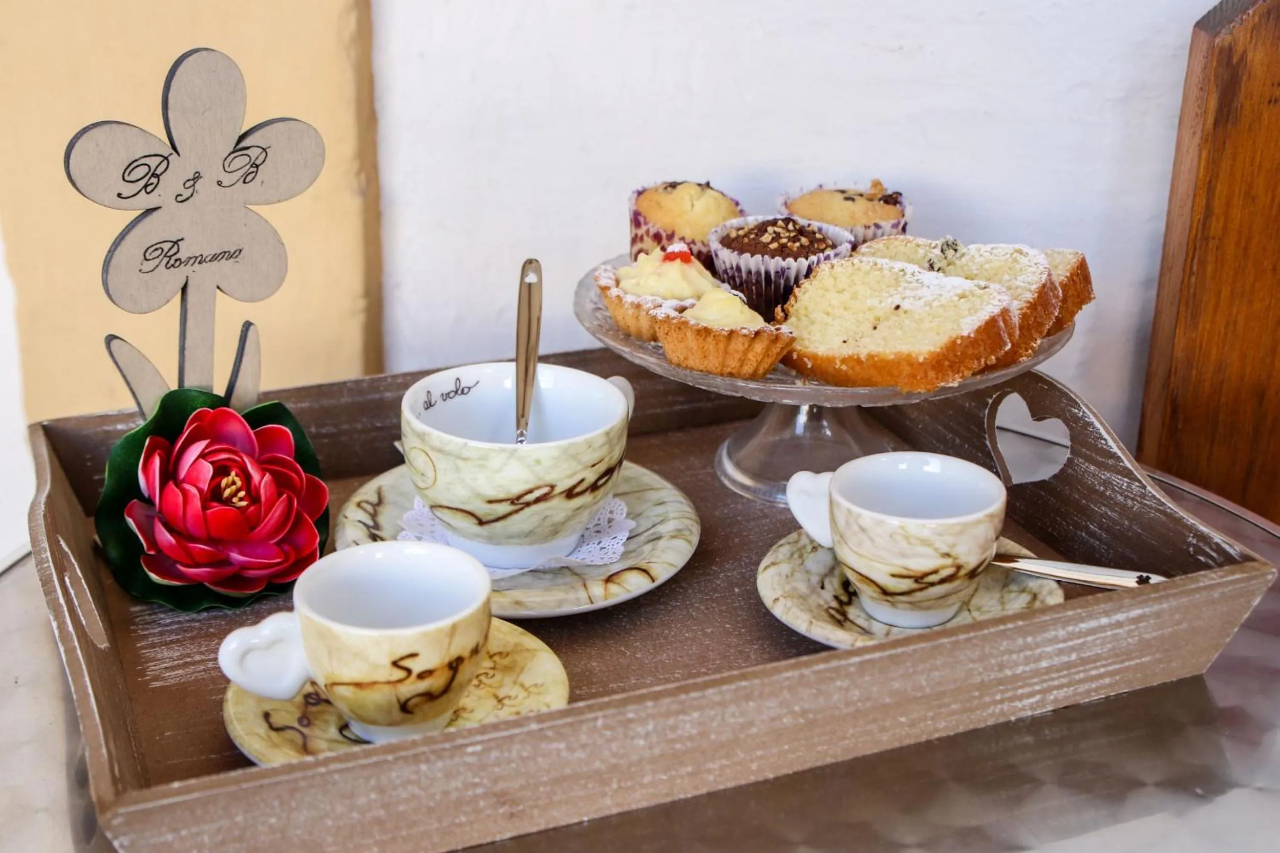 Italian breakfast in Romano B&B