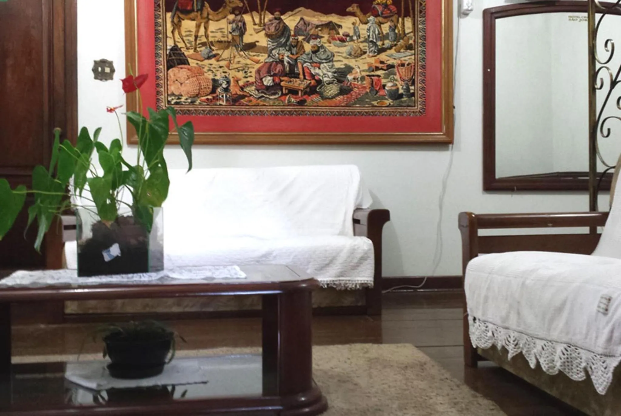Living room, Bed in Hotel Chalé São Jorge