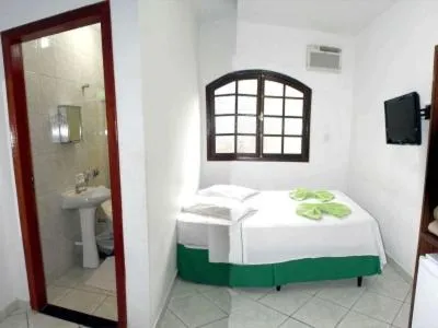 Bed in Hotel Chalé São Jorge
