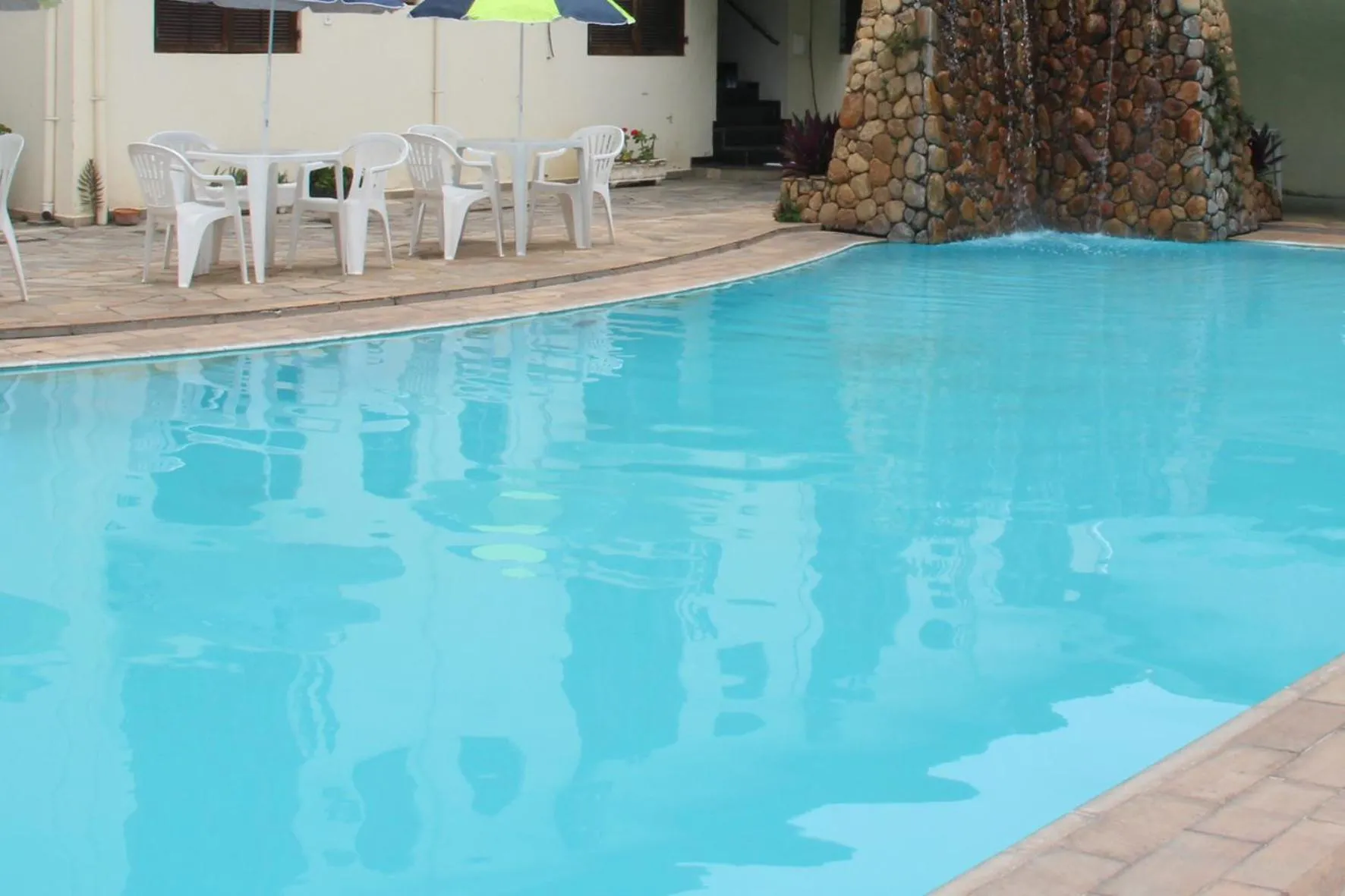 Pool view in Hotel Chalé São Jorge