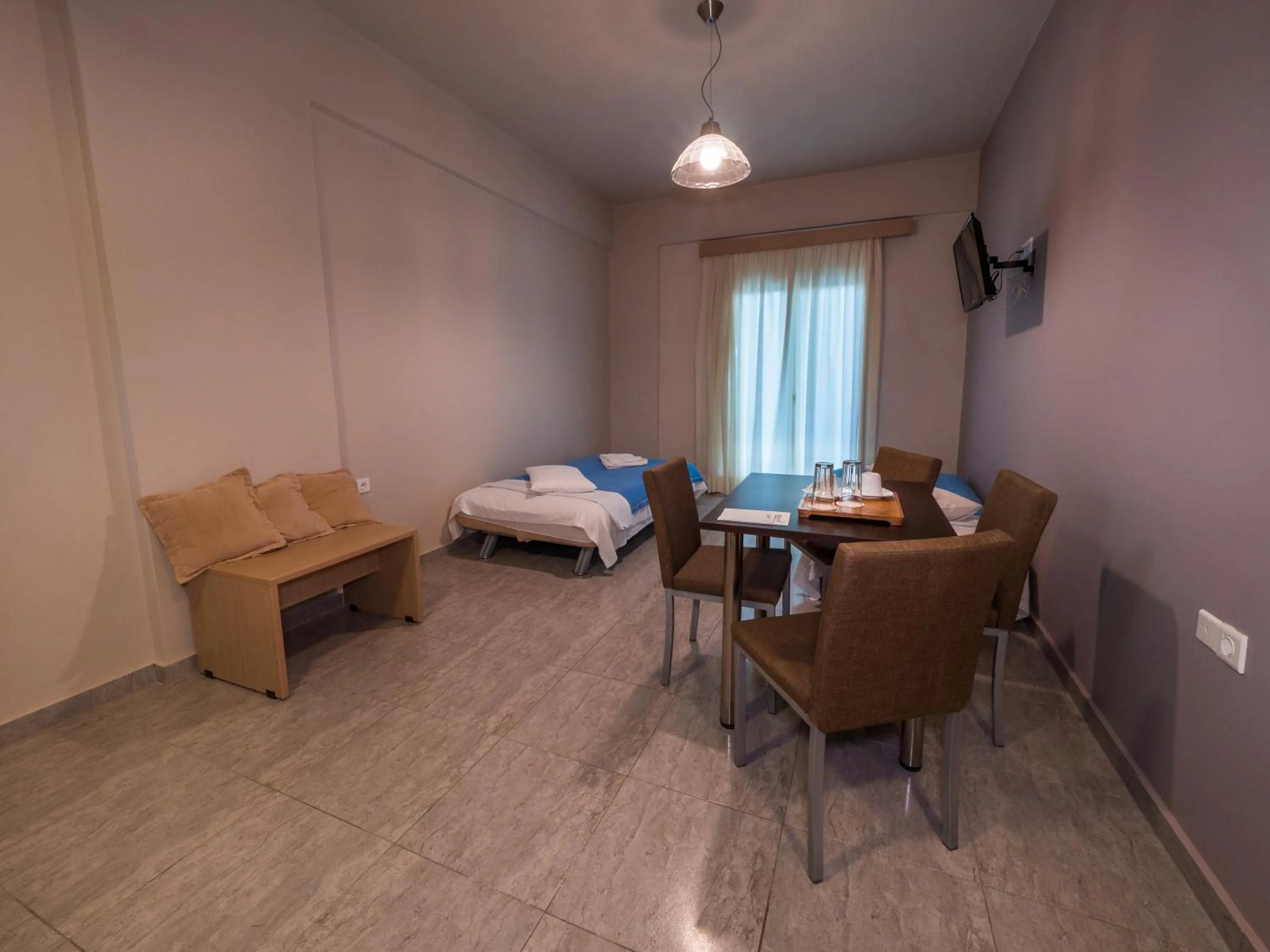 Living room, Bed in Paradise Resort