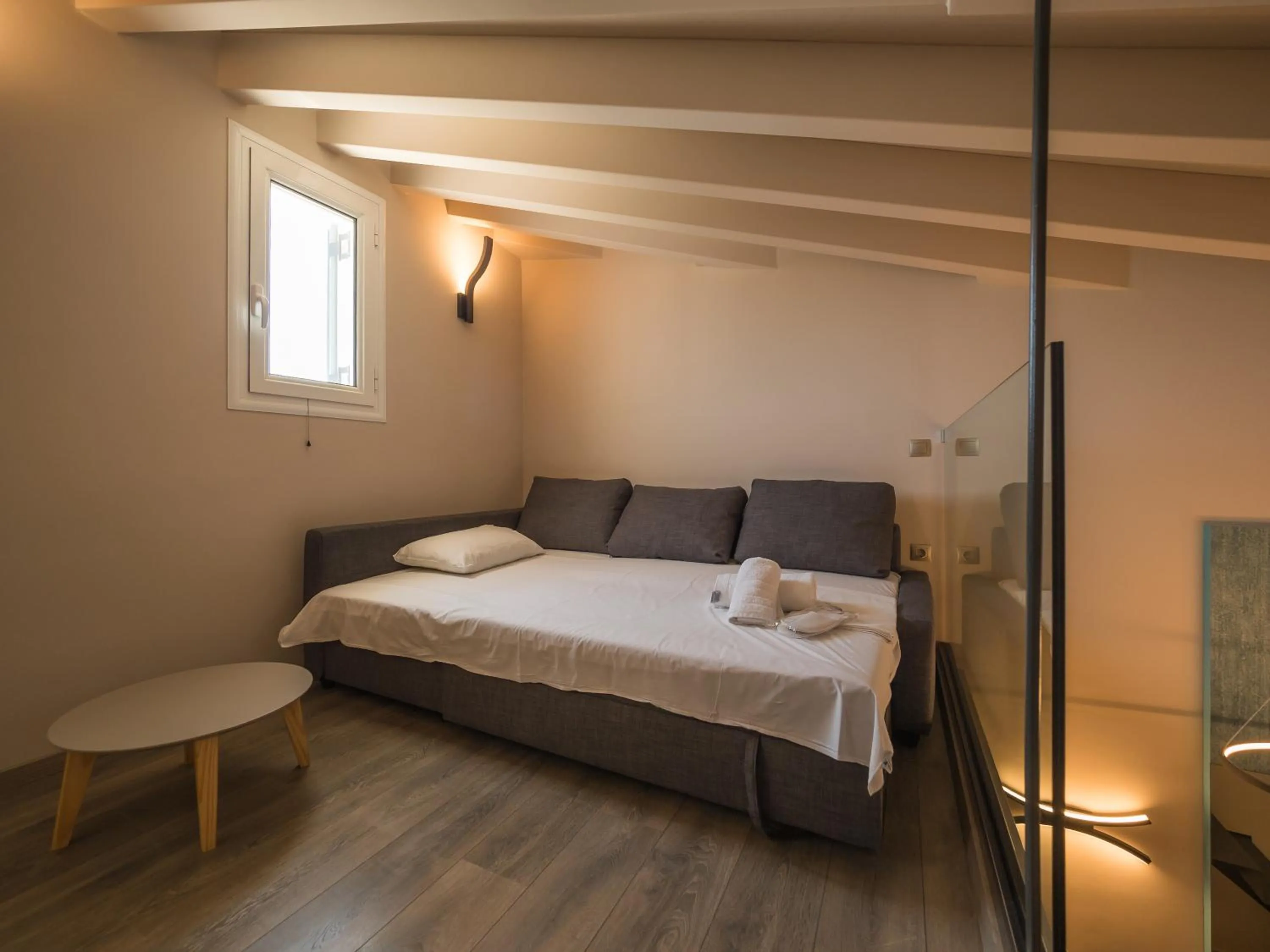 Seating area, Bed in Paradise Resort