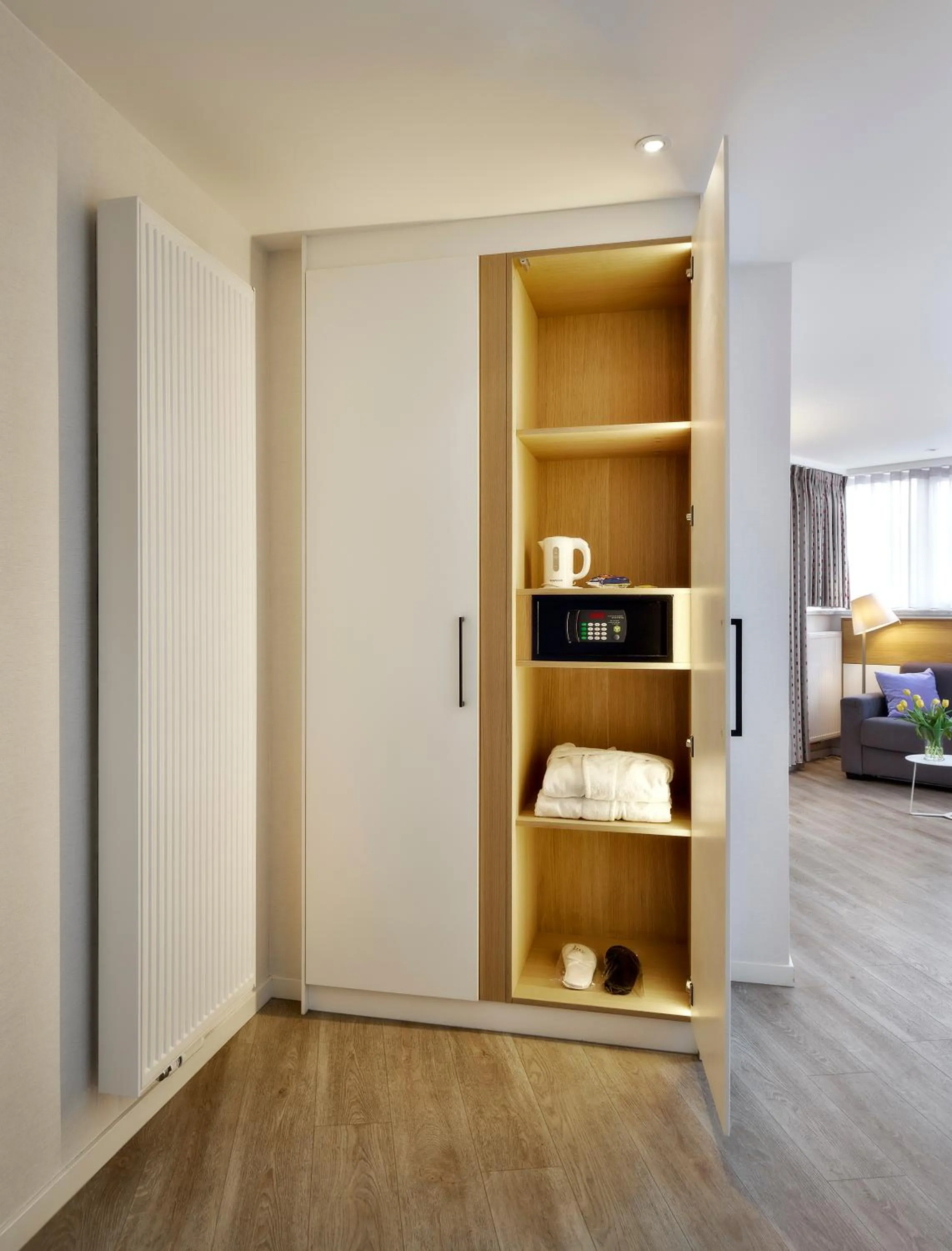 Seating area, Bed in ABC Hotel