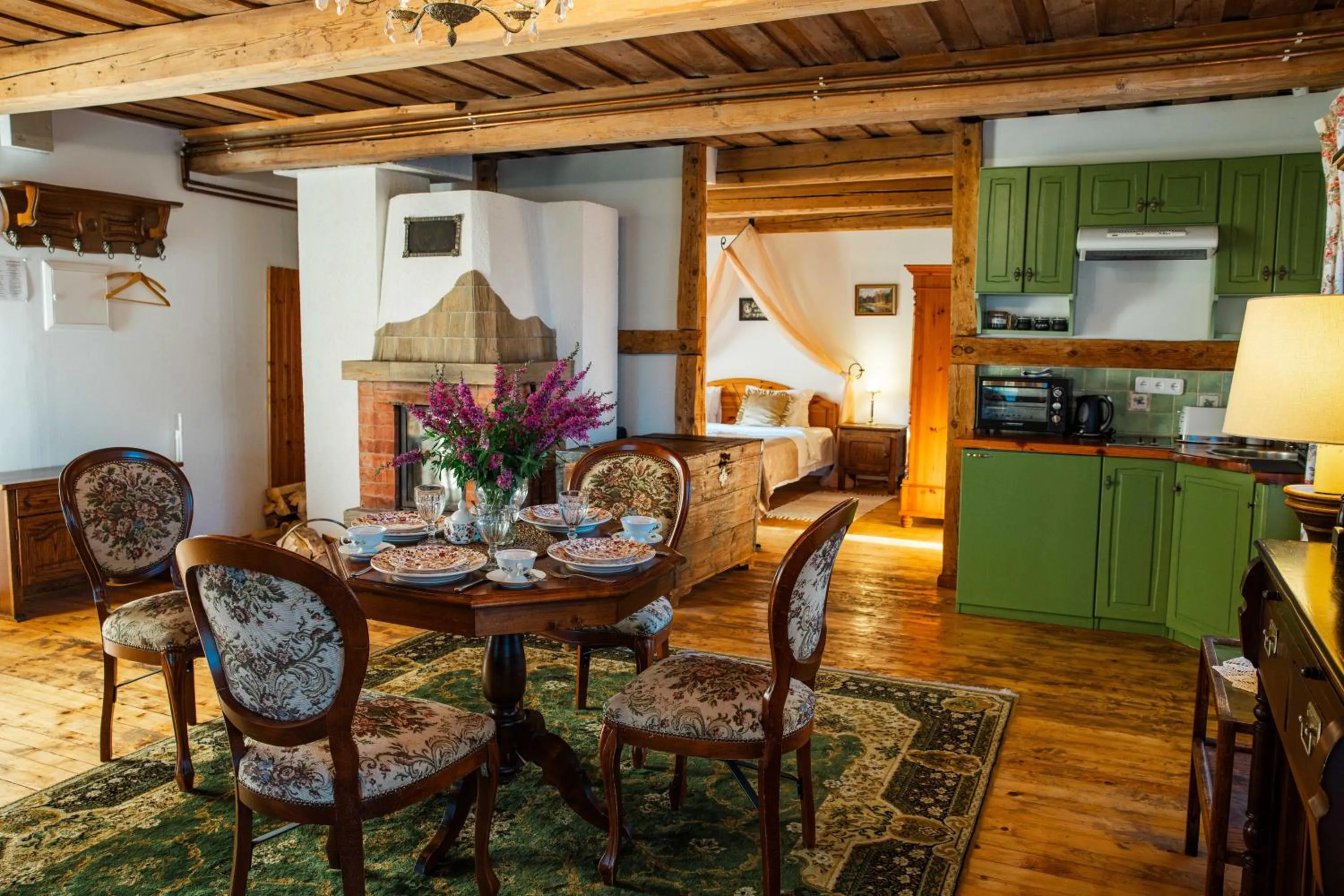 Kitchen or kitchenette in Marcienas Muiza & SPA