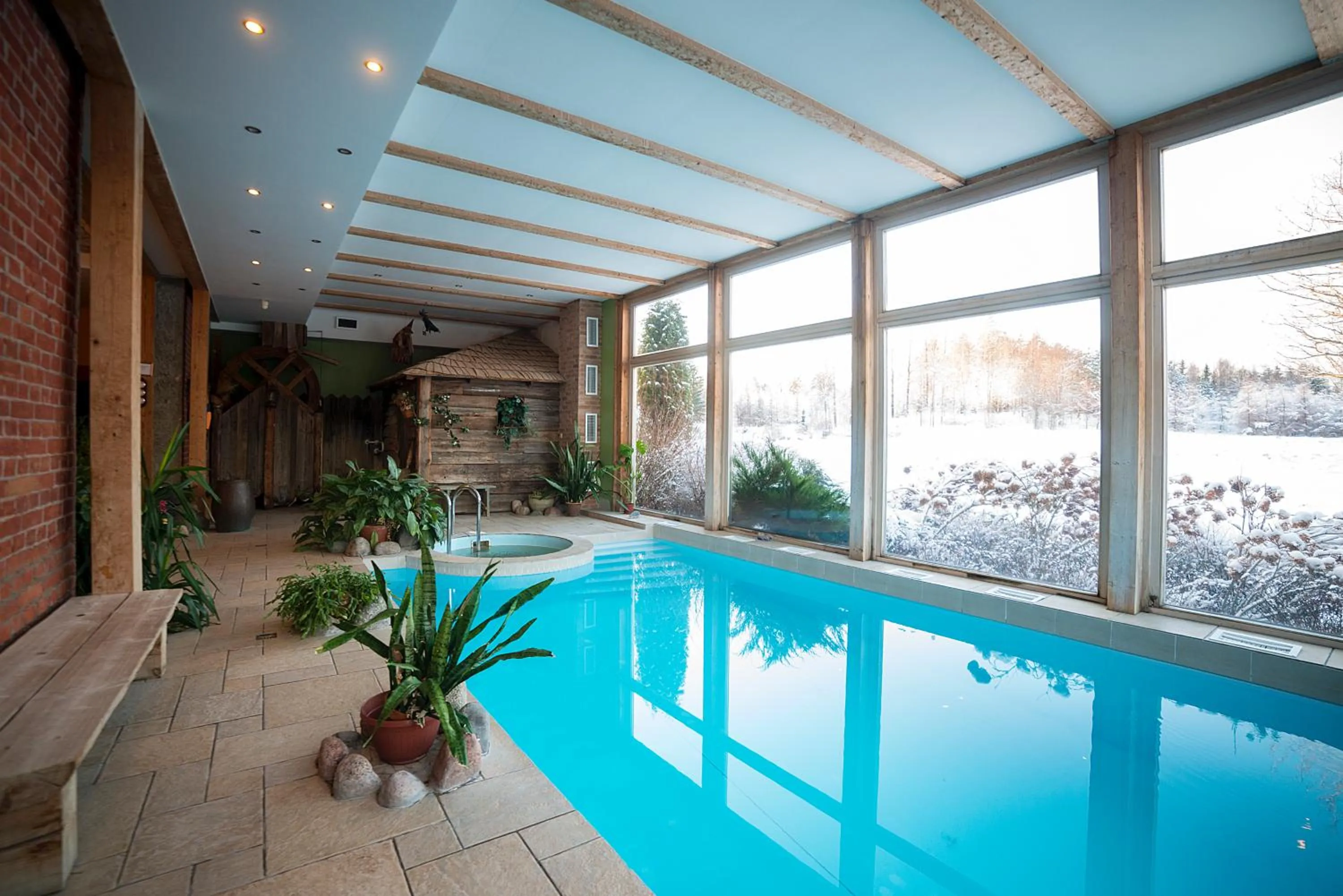 Swimming pool in Marcienas Muiza & SPA