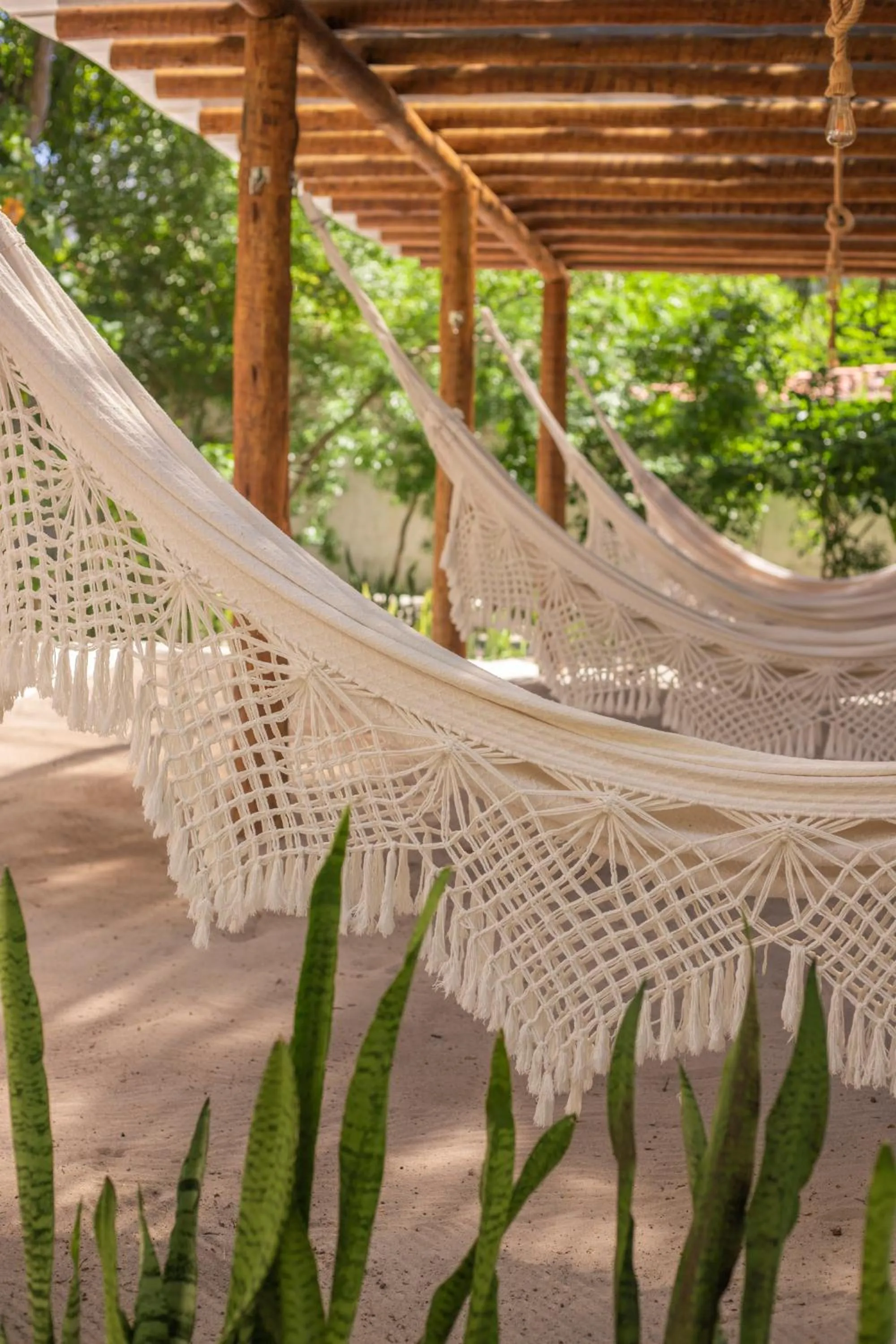 Seating area in Pousada Ponta de Mangue