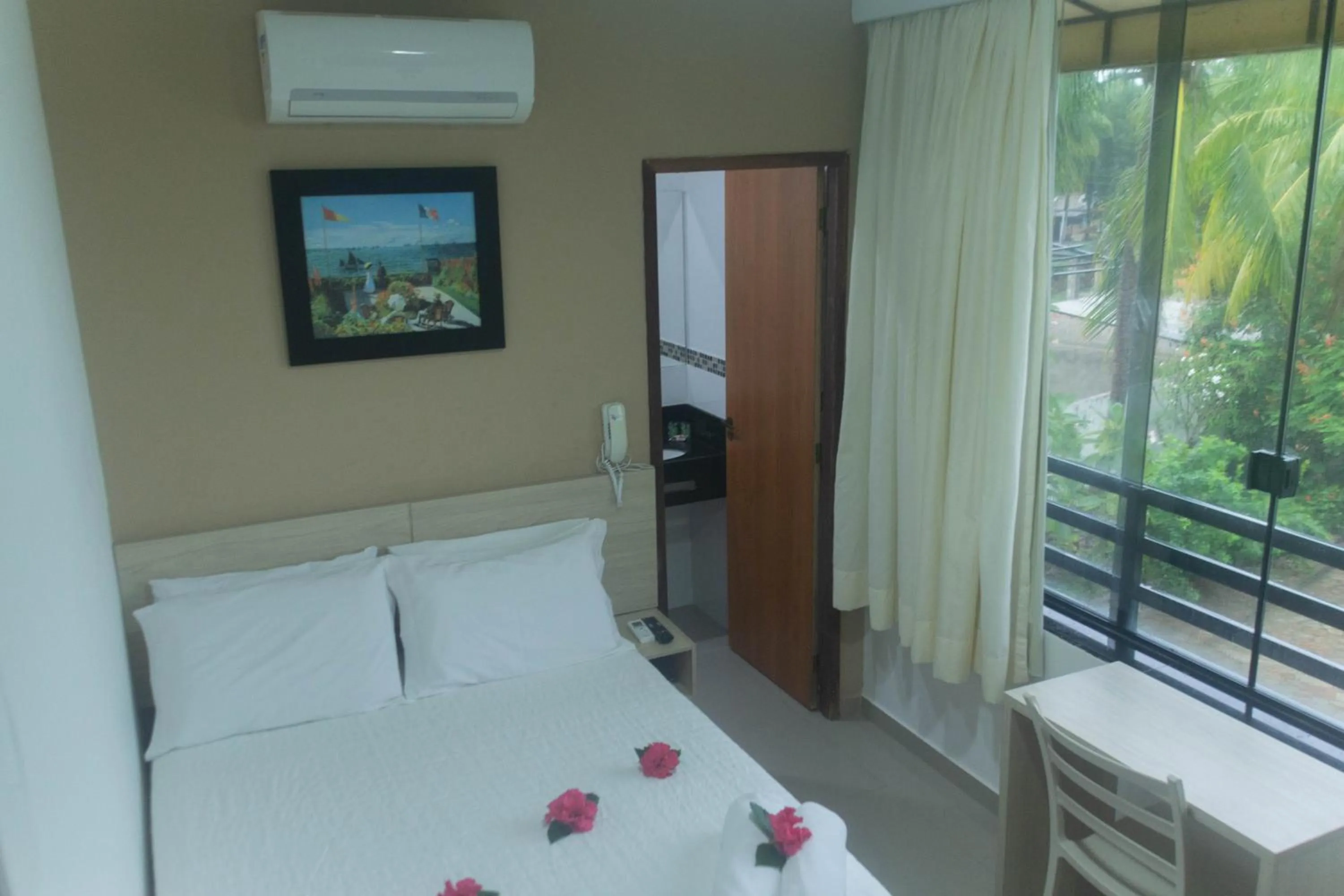 Bed in Pousada Ponta de Mangue