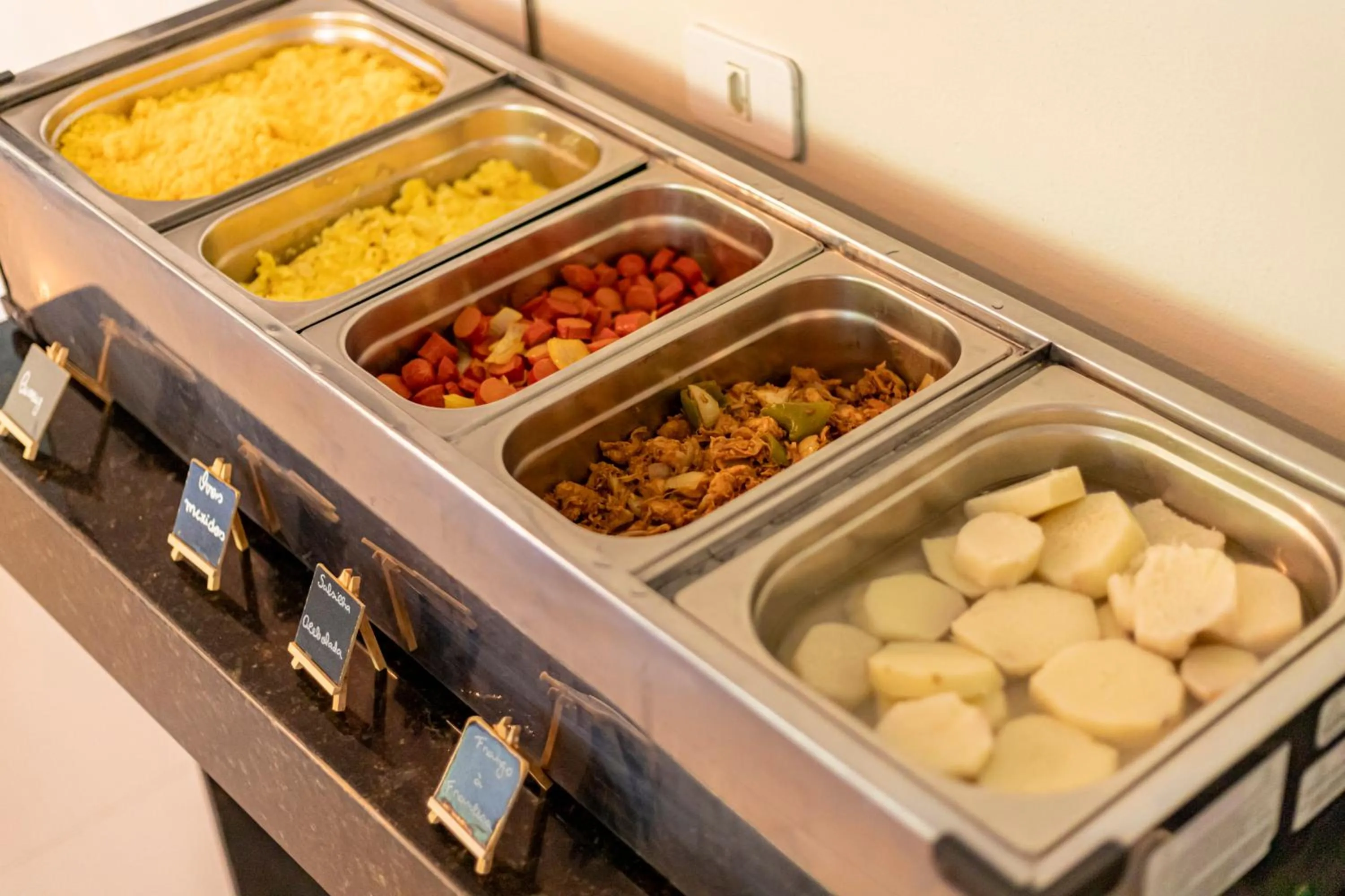 Continental breakfast in Pousada Ponta de Mangue