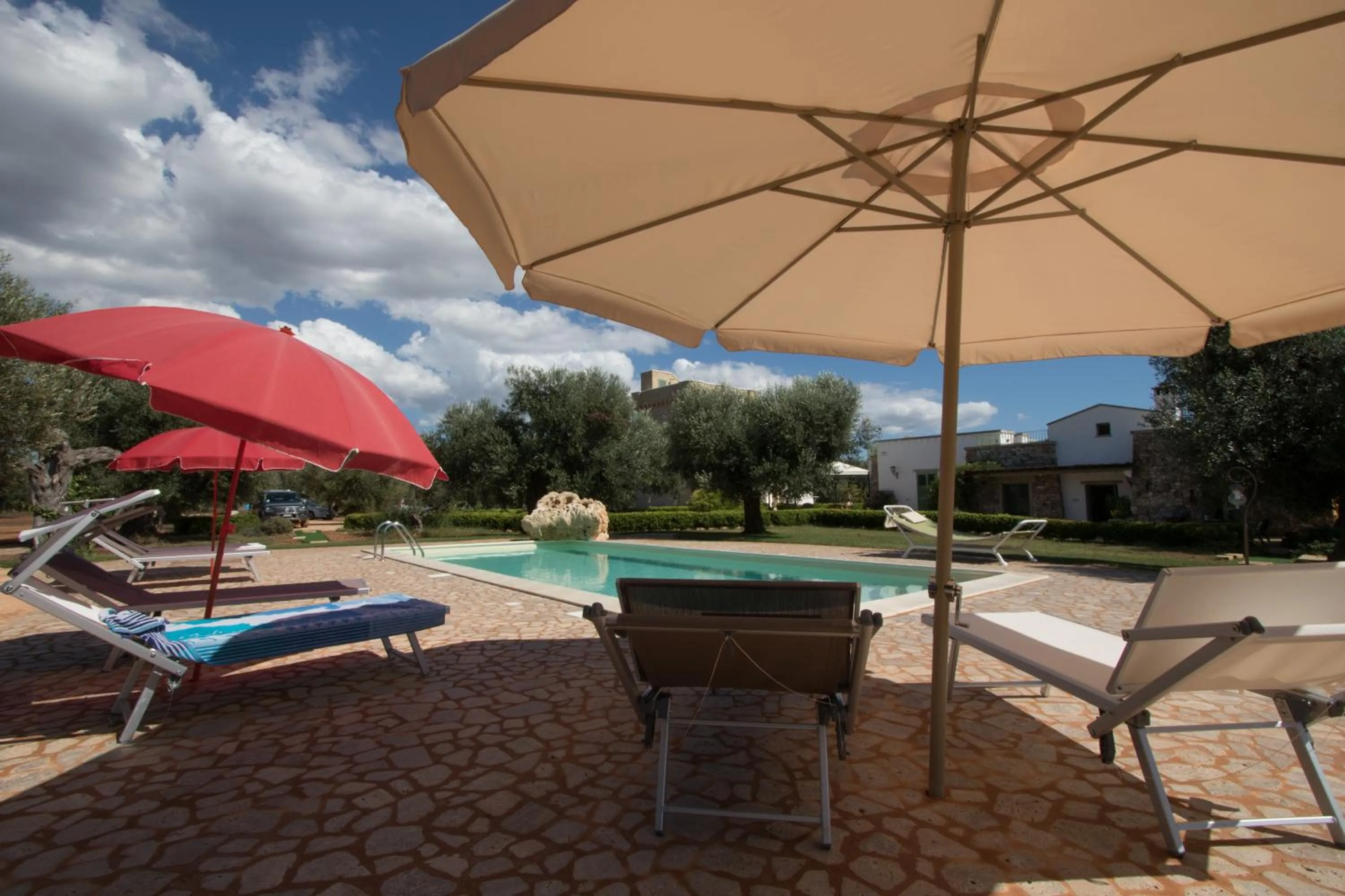 Pool view in Casale de li Canti