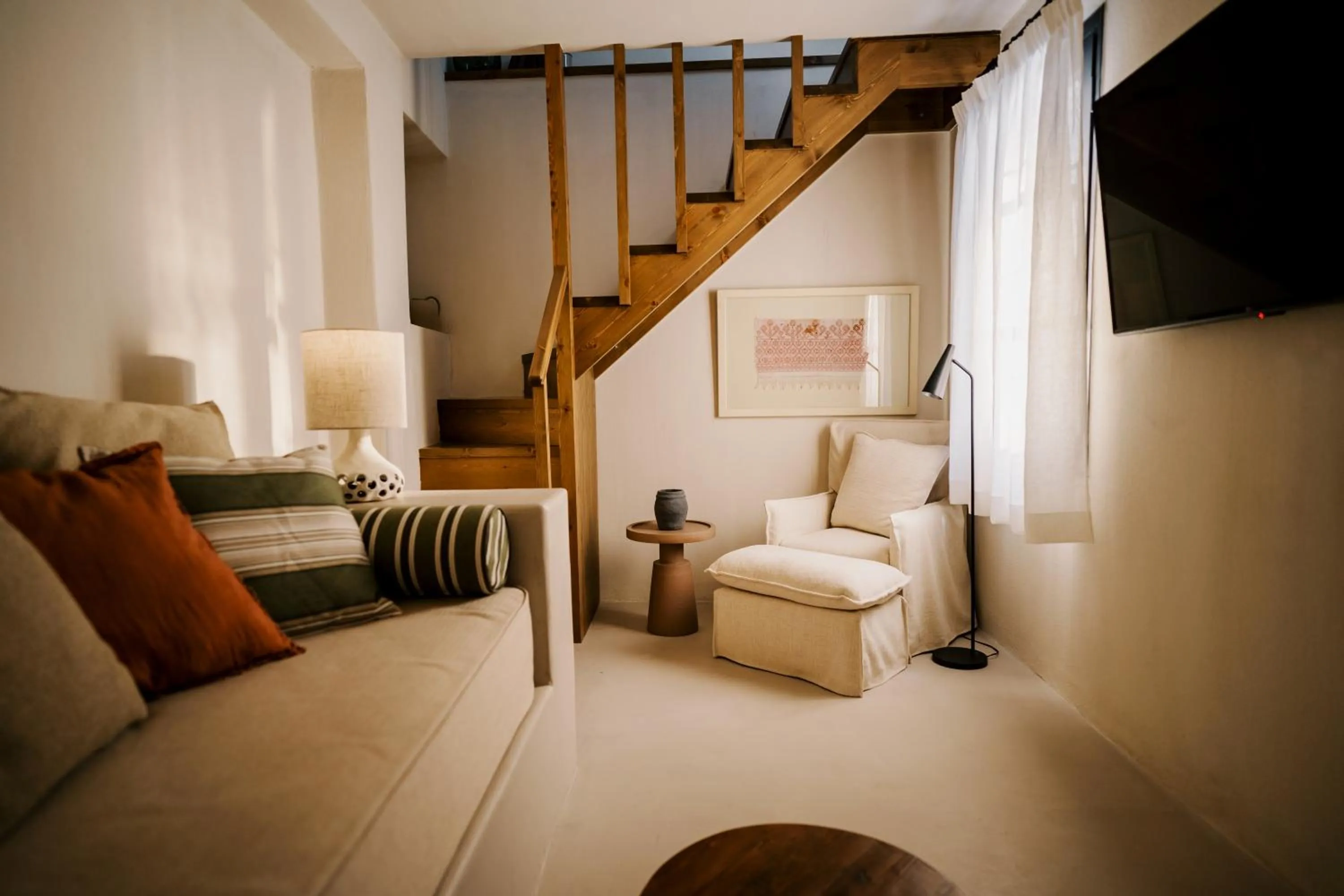 Living room, Bed in Koutouloufari Village Holiday Club