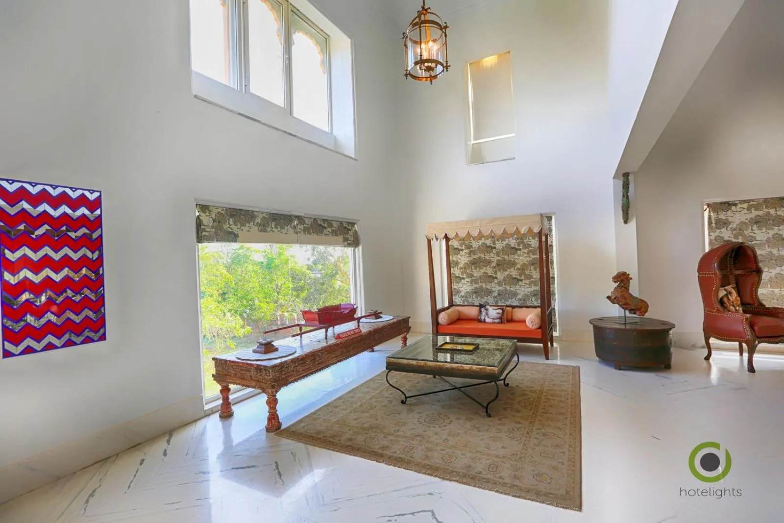 Seating area in Fateh Niwas by Fateh Collection