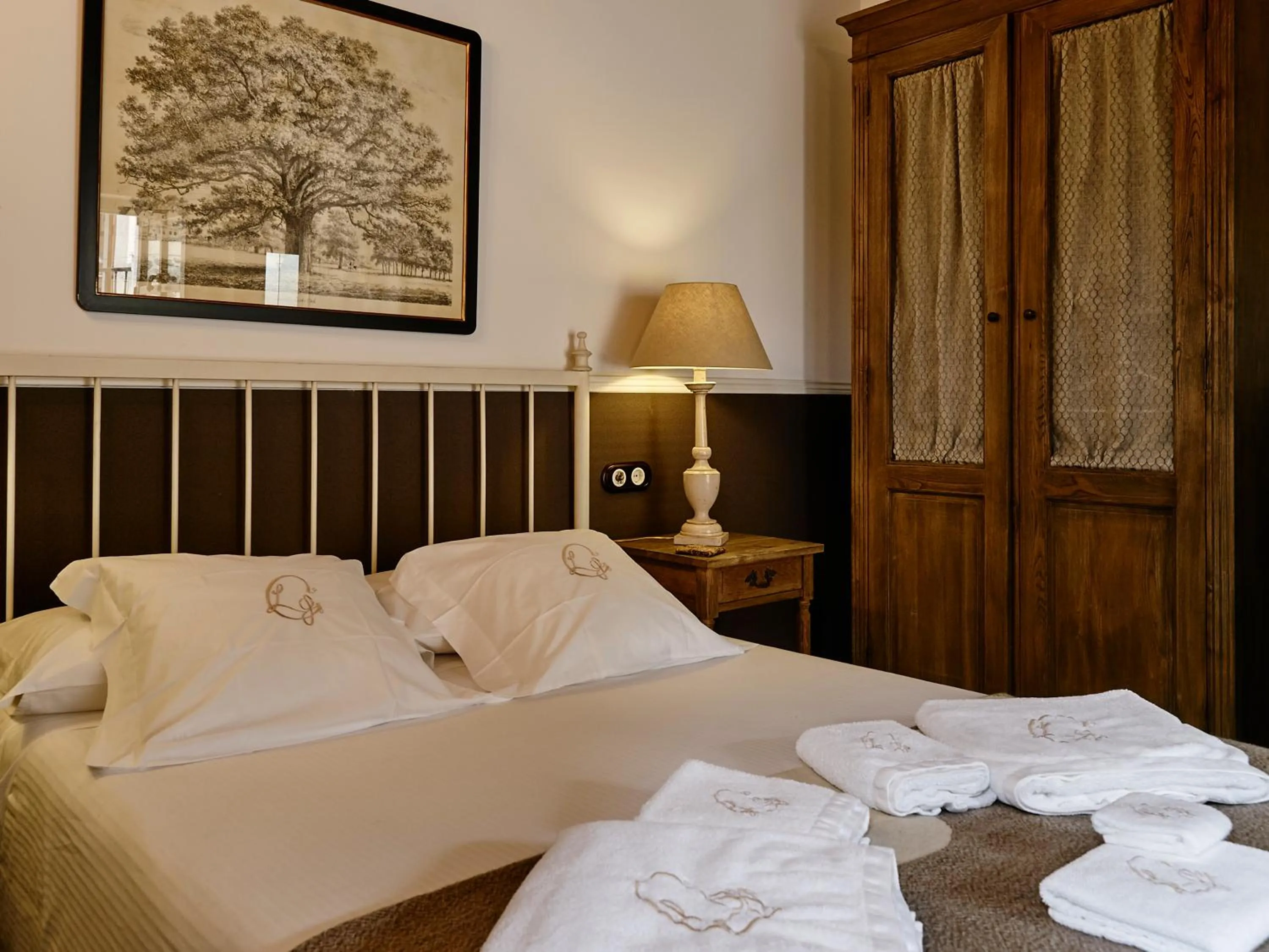 Bed in Hotel Rustico Lugar Do Cotariño