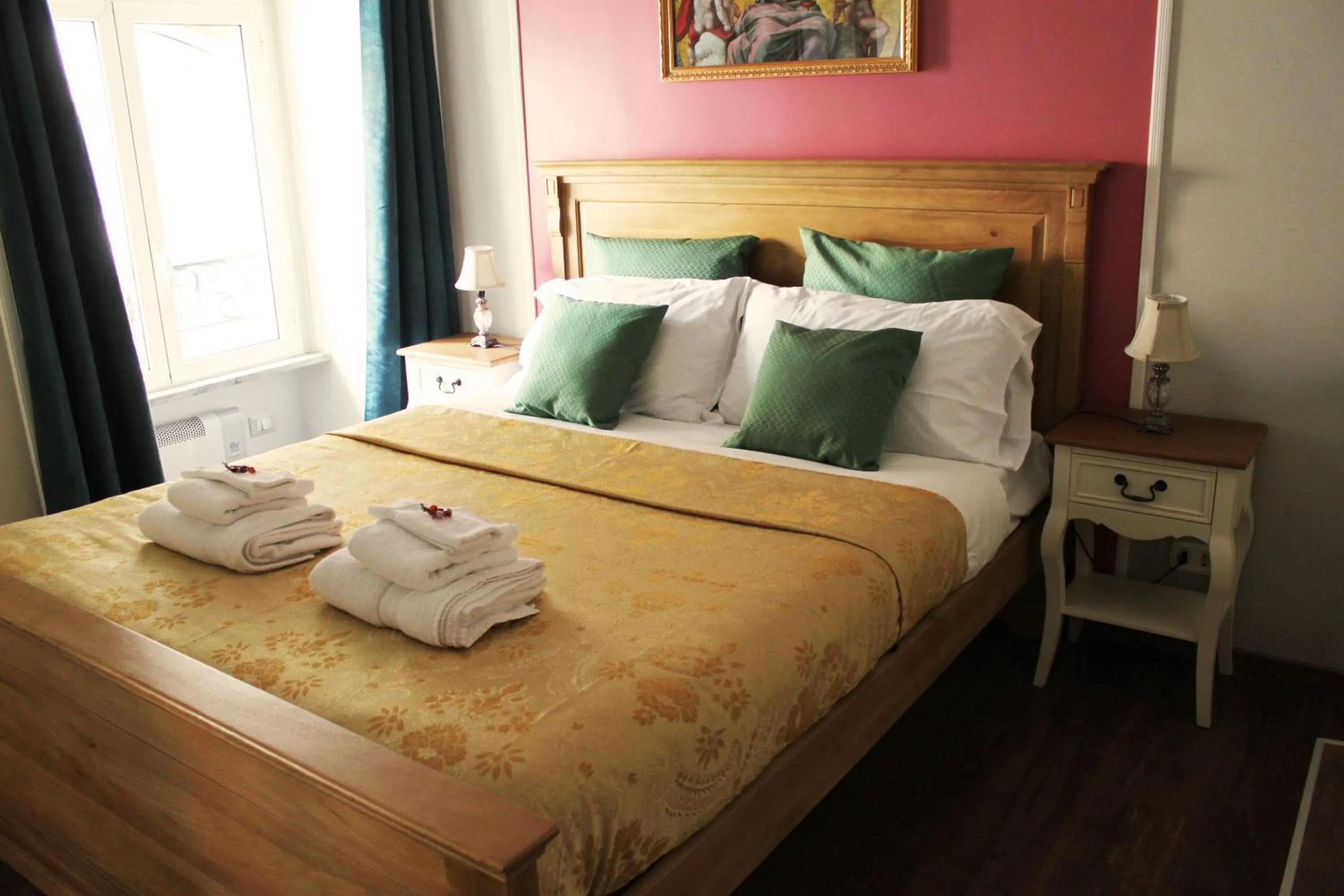 Bed in Raphael Rooms