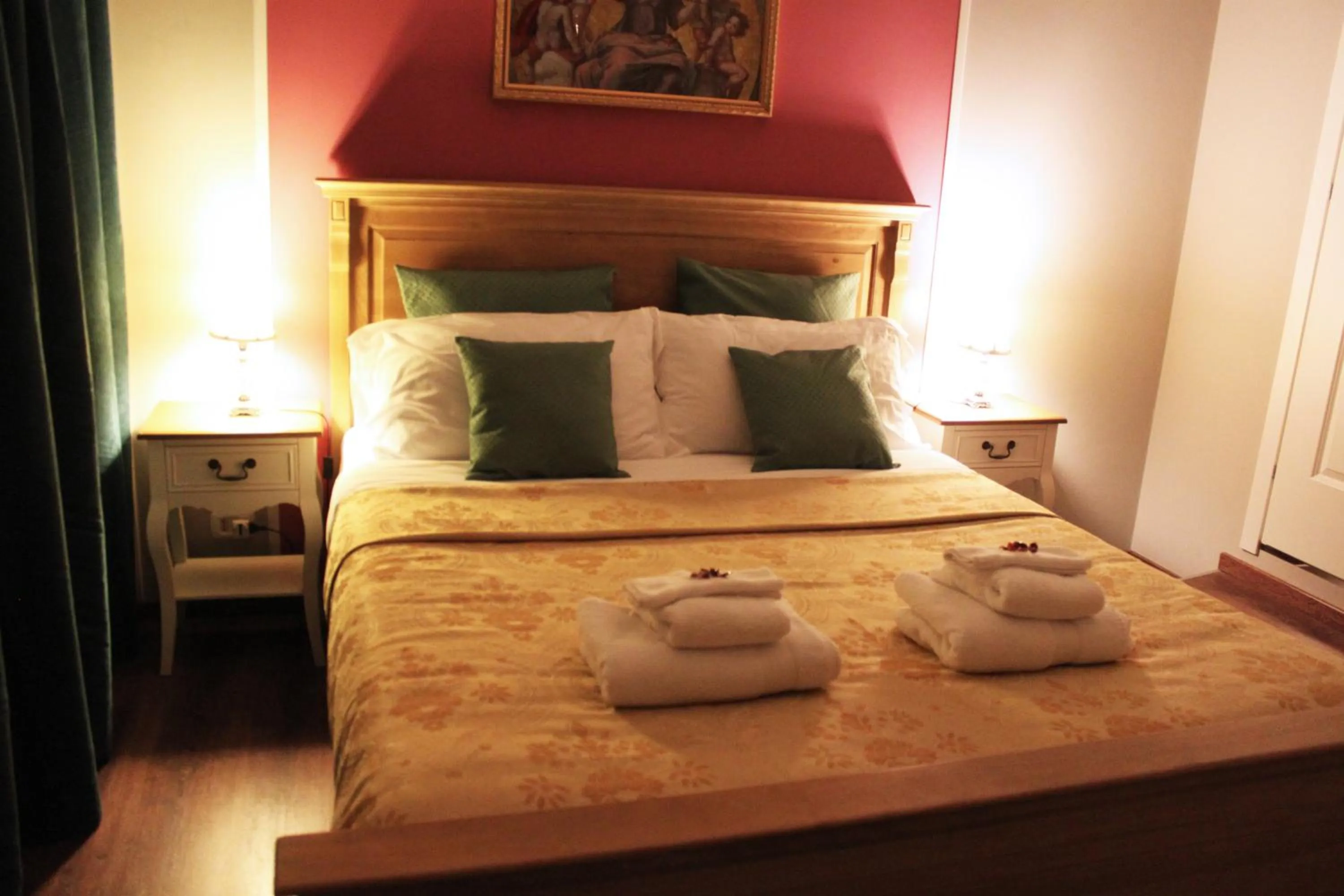 Bed in Raphael Rooms