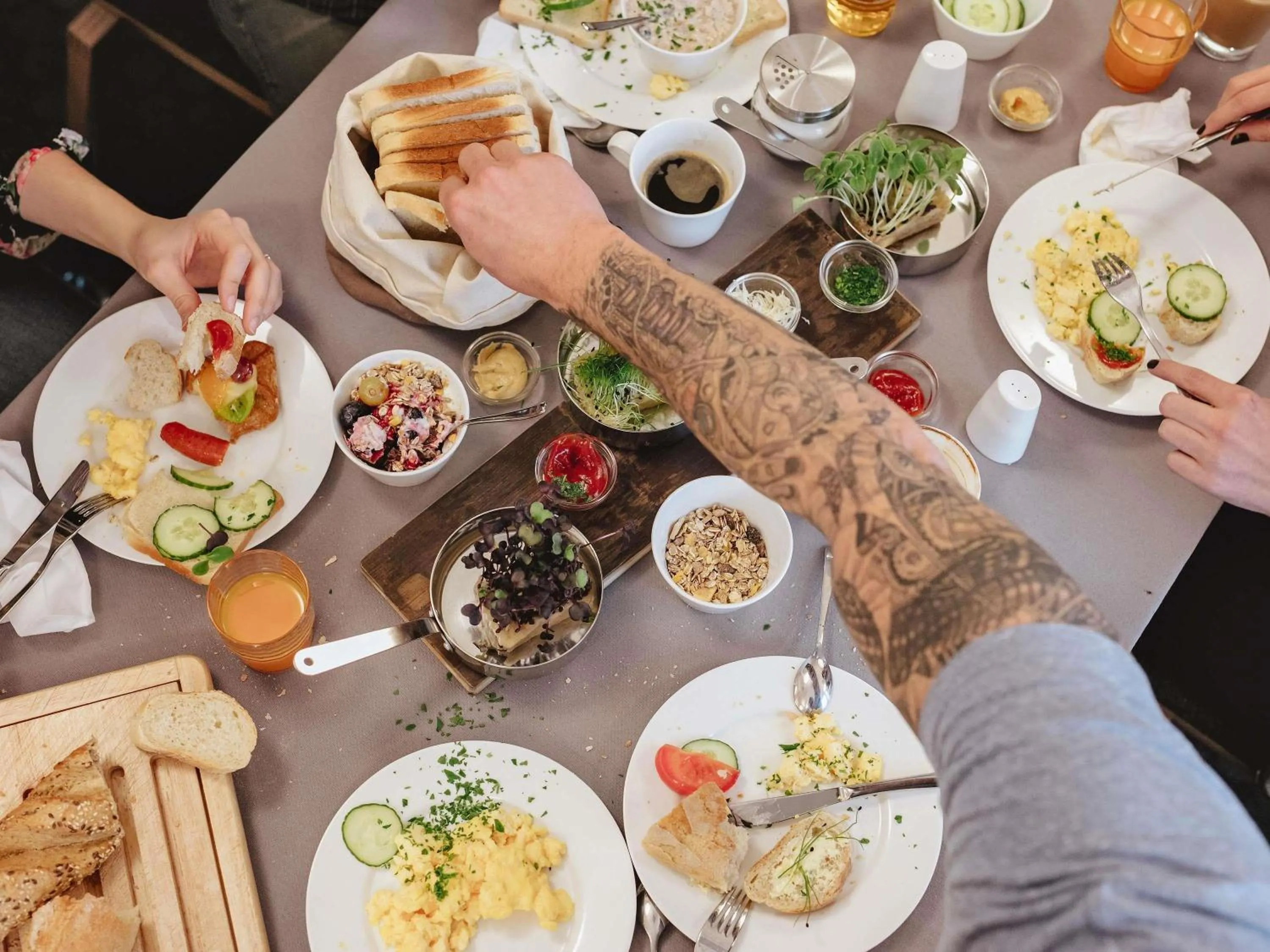 Breakfast in ibis Orange Centre Echangeur A7 A9