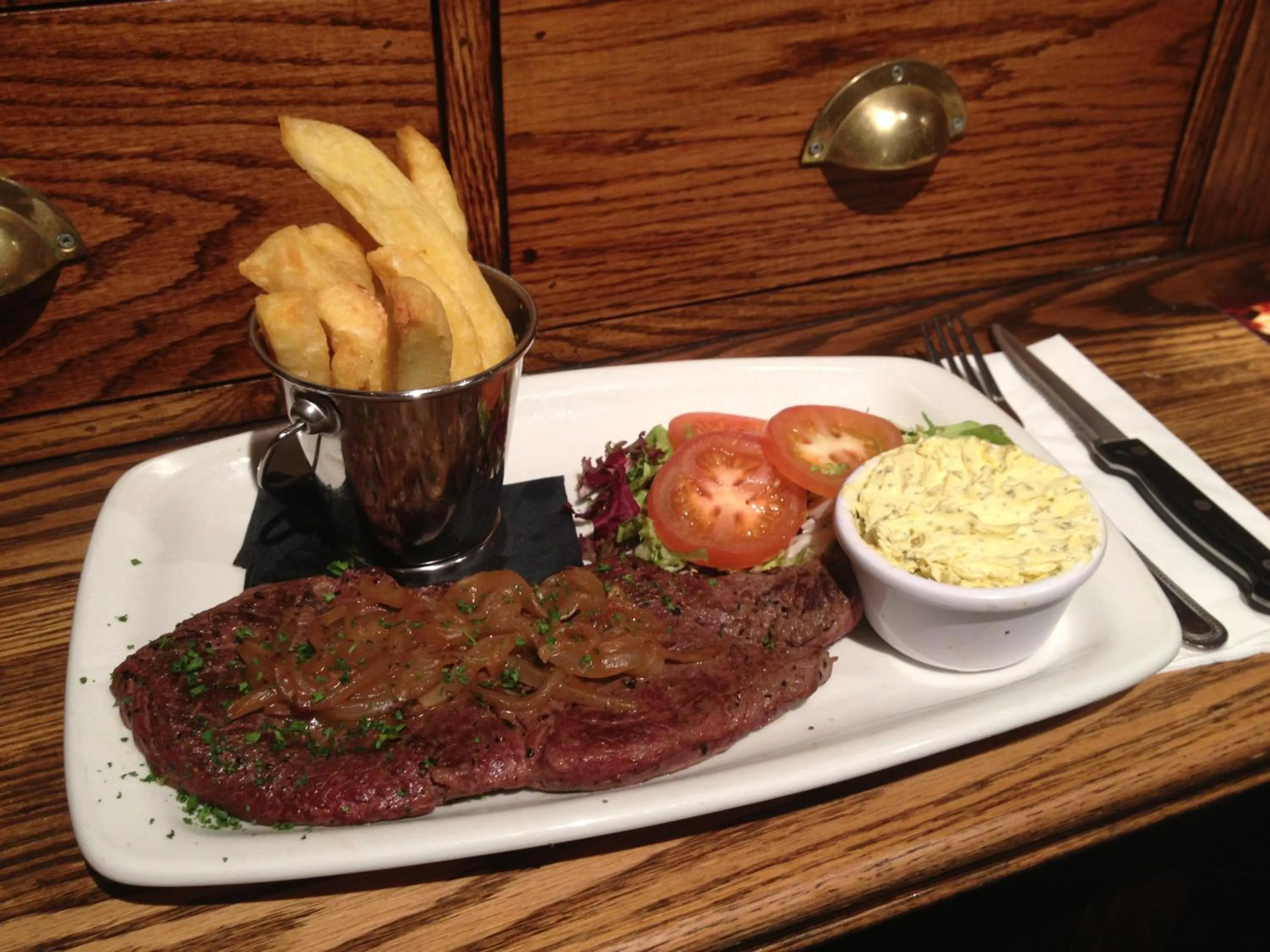 Food close-up in Blooms Hotel
