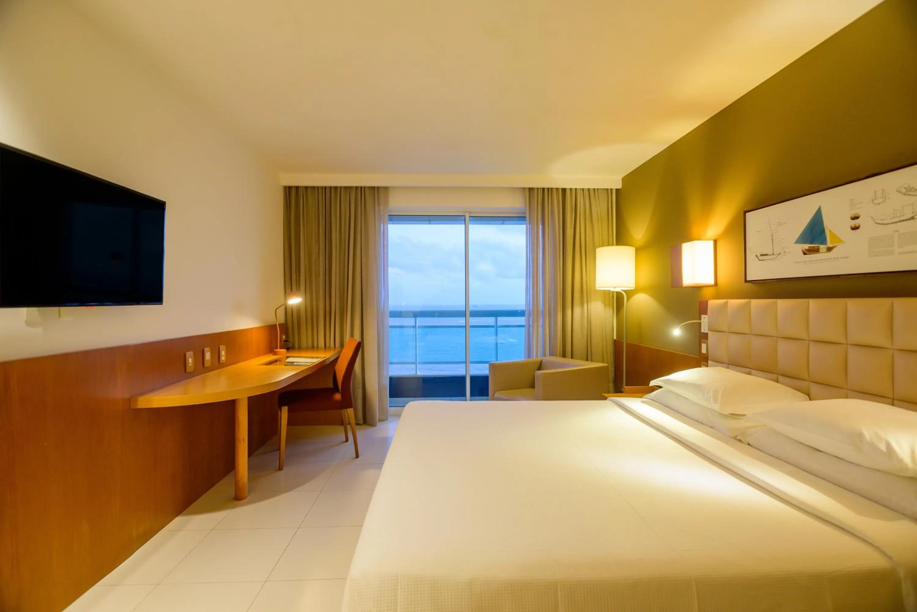 Bed in Hotel Luzeiros São Luis