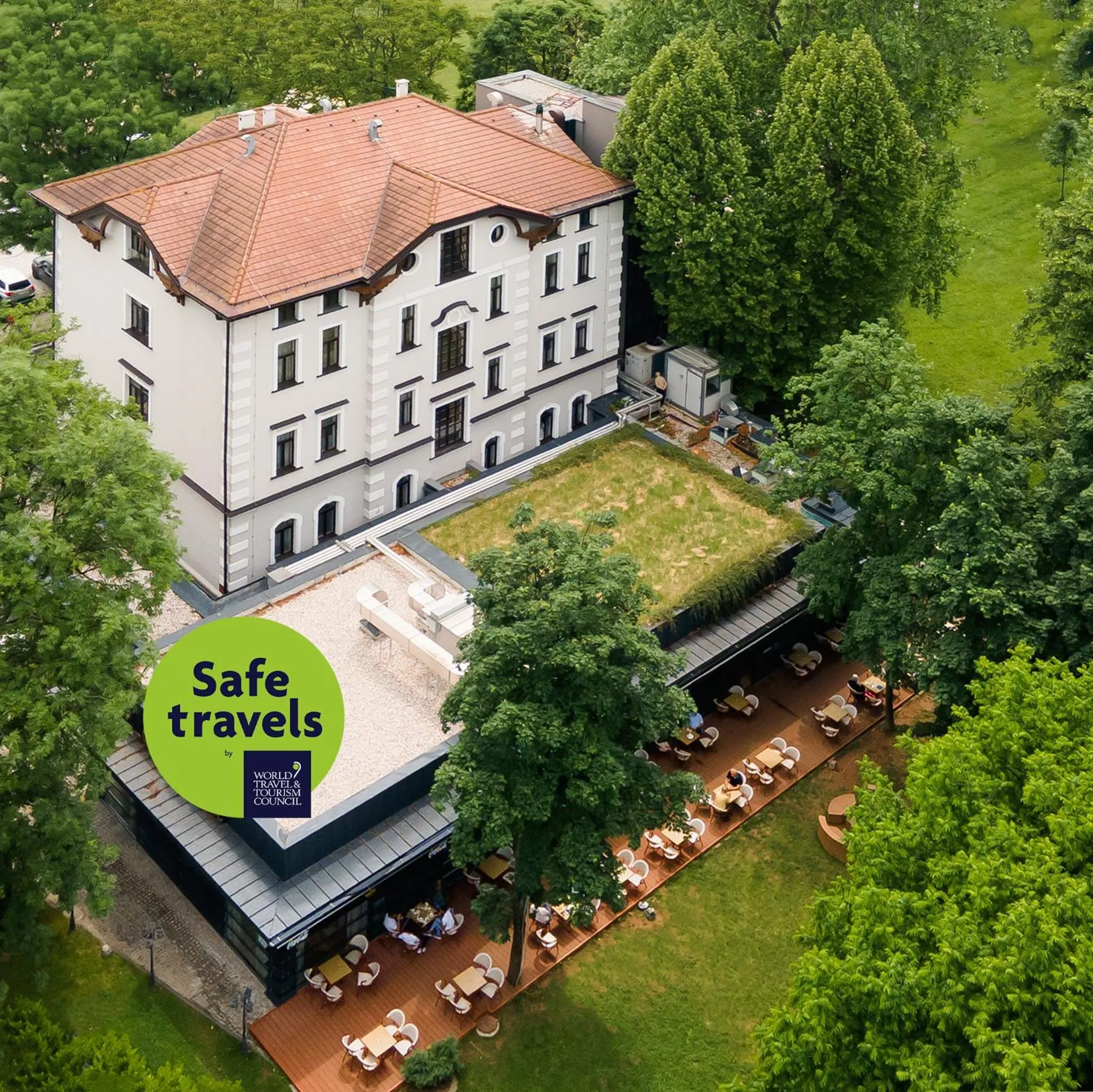 Property building in Heritage Hotel Krone