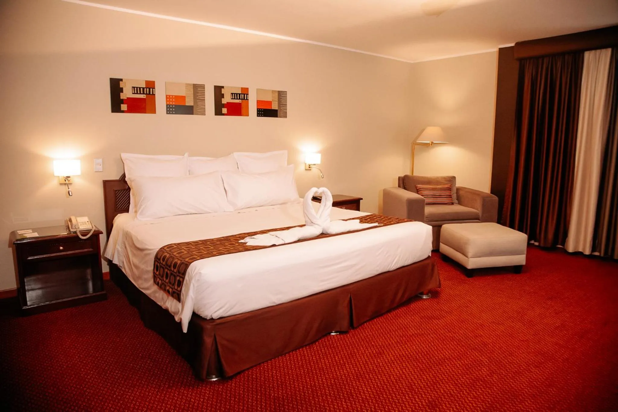 Bed in Hotel Carrera