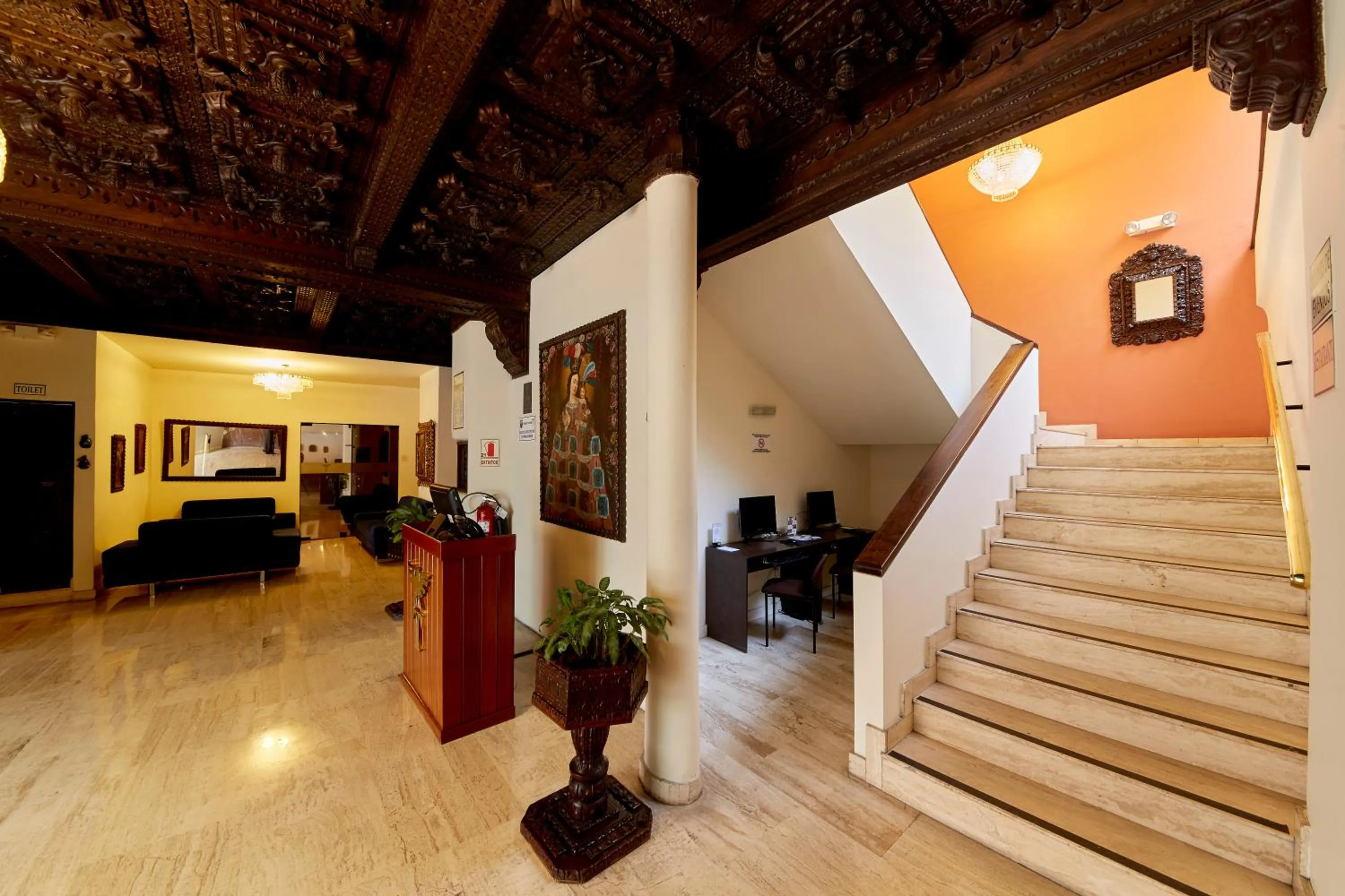 Lobby or reception in Hotel Carrera