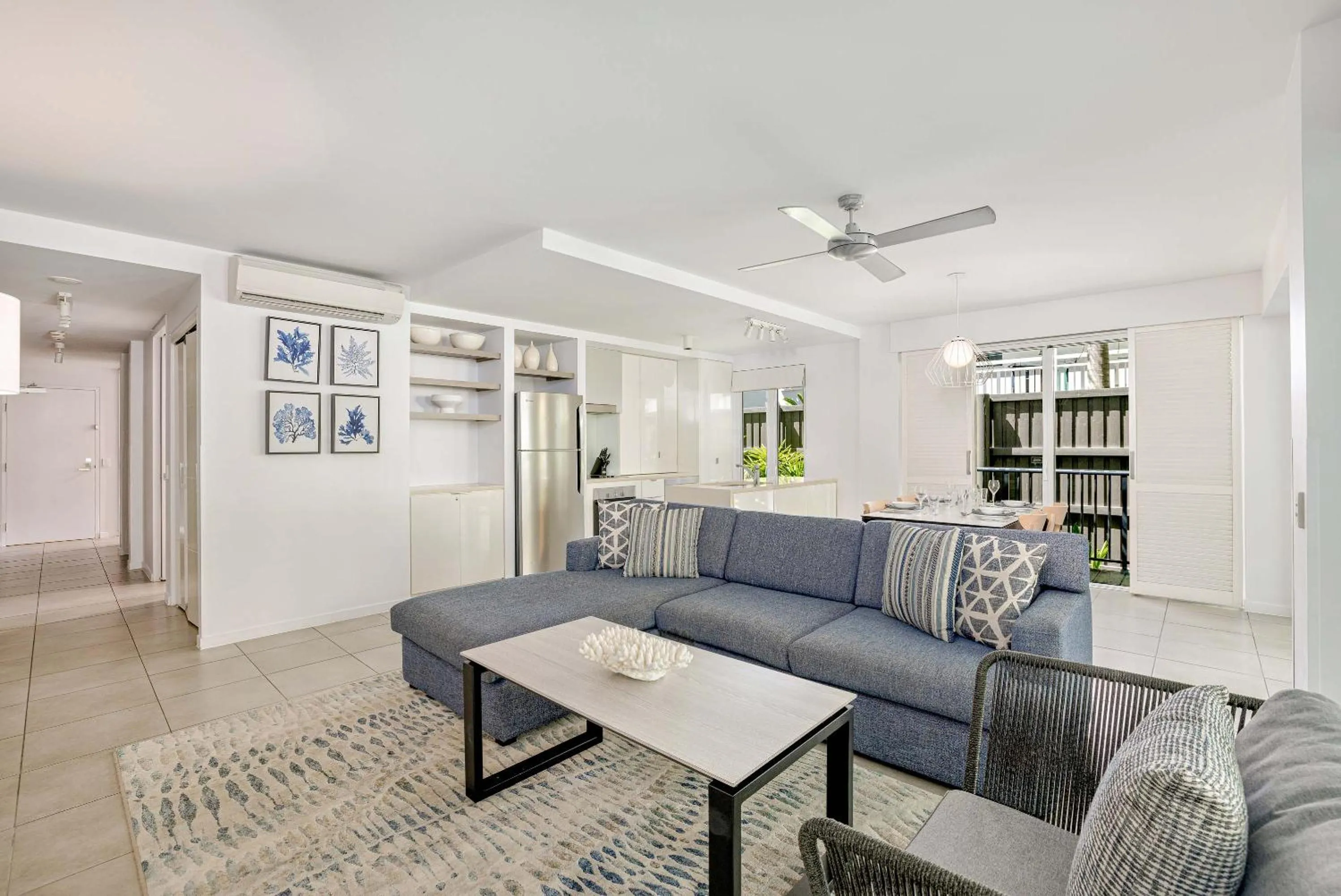 Living room in Peppers Beach Club