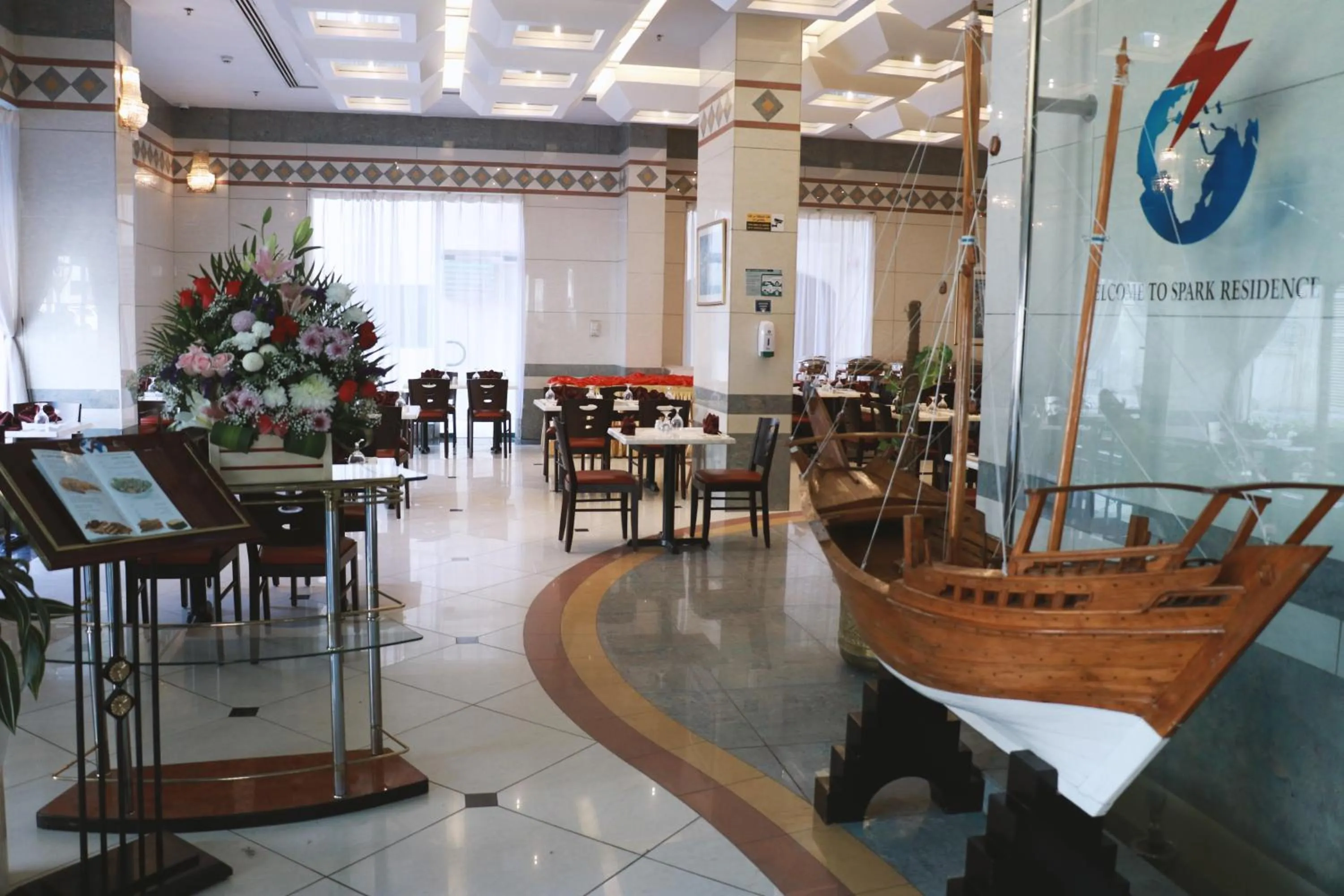 Restaurant/places to eat in Spark Residence Hotel