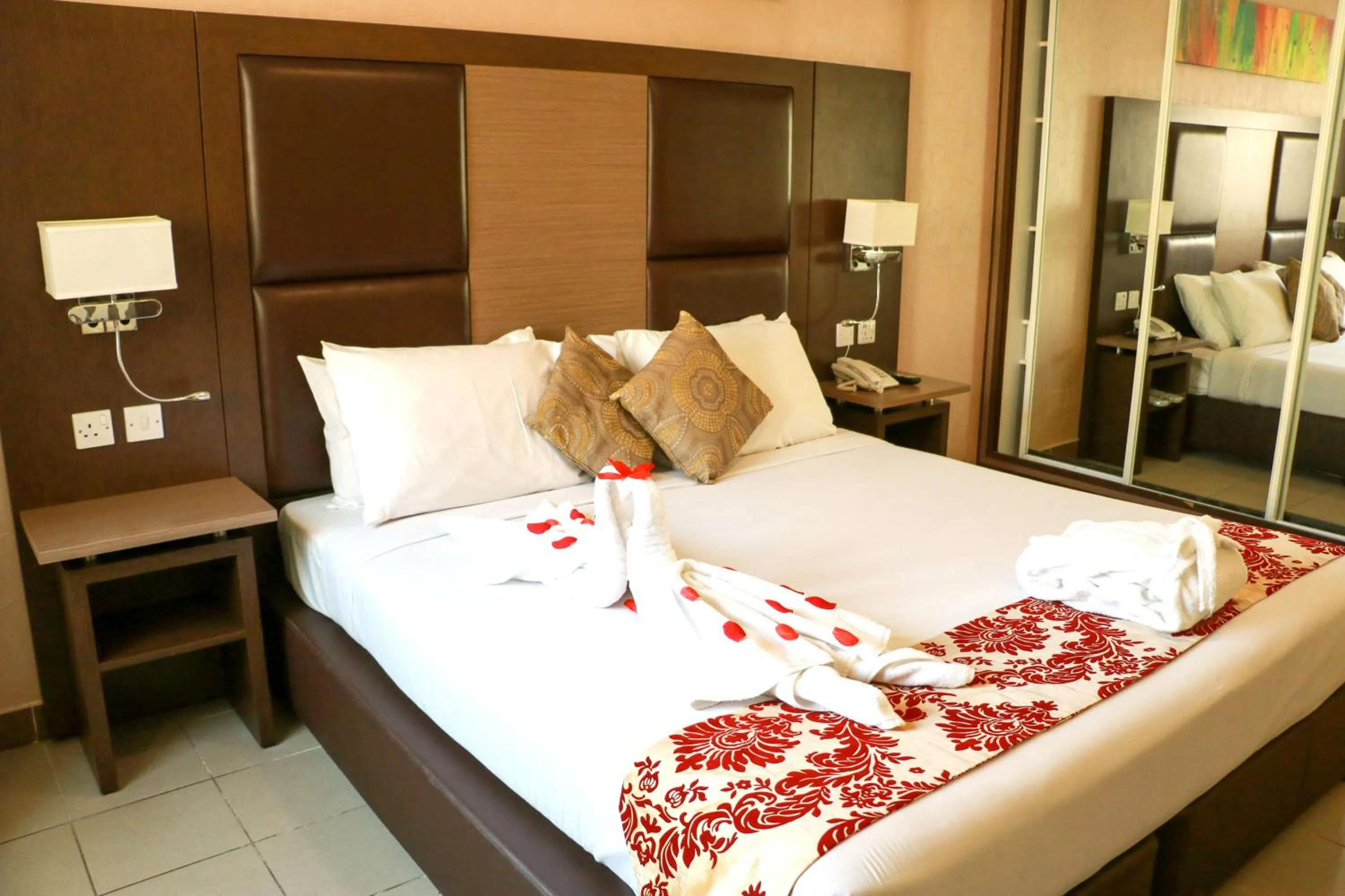 Bed in Spark Residence Hotel