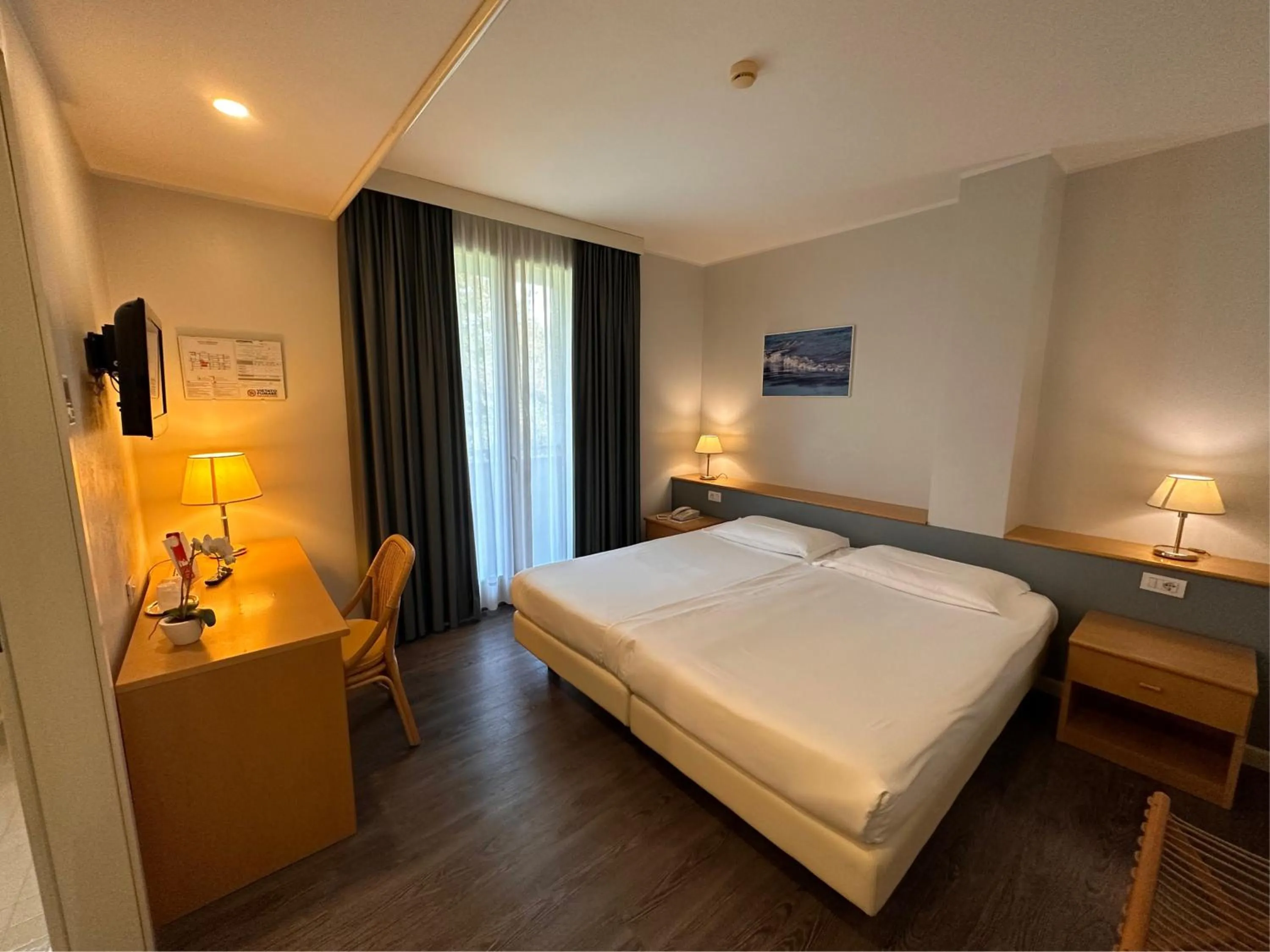 Photo of the whole room, Bed in Hotel Ristorante Primavera