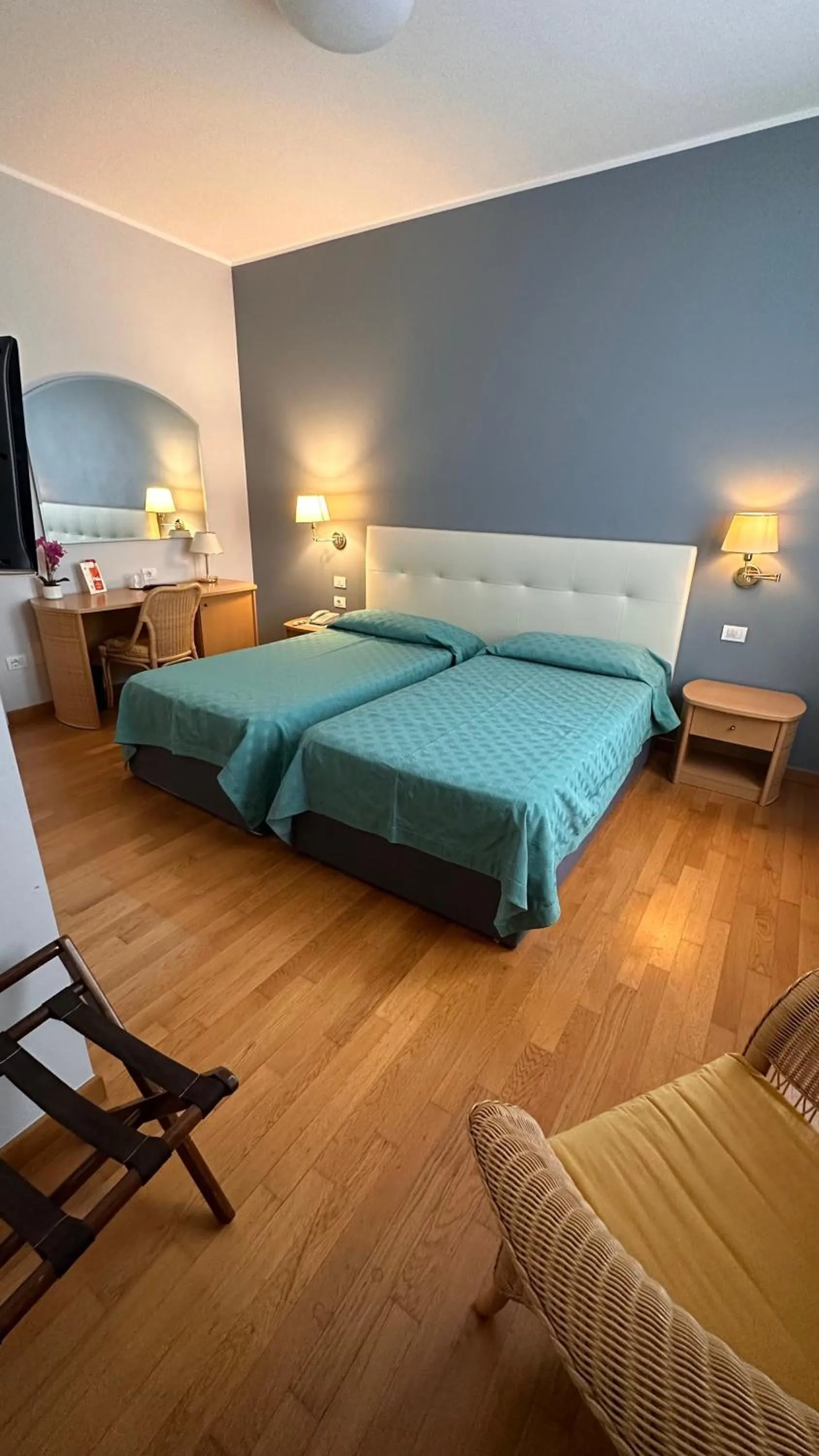 Photo of the whole room, Bed in Hotel Ristorante Primavera