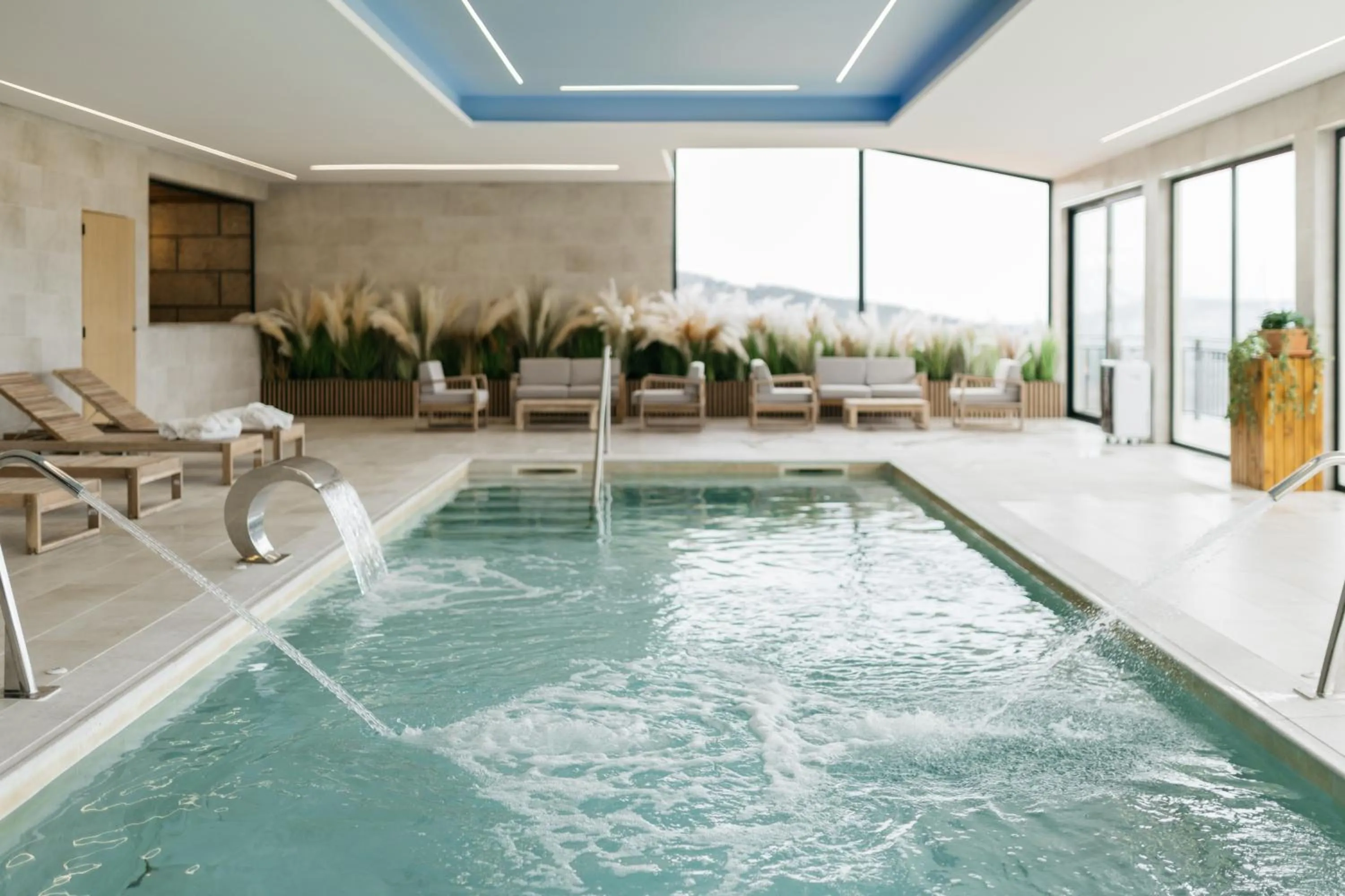 Pool view in Quinta do Bento