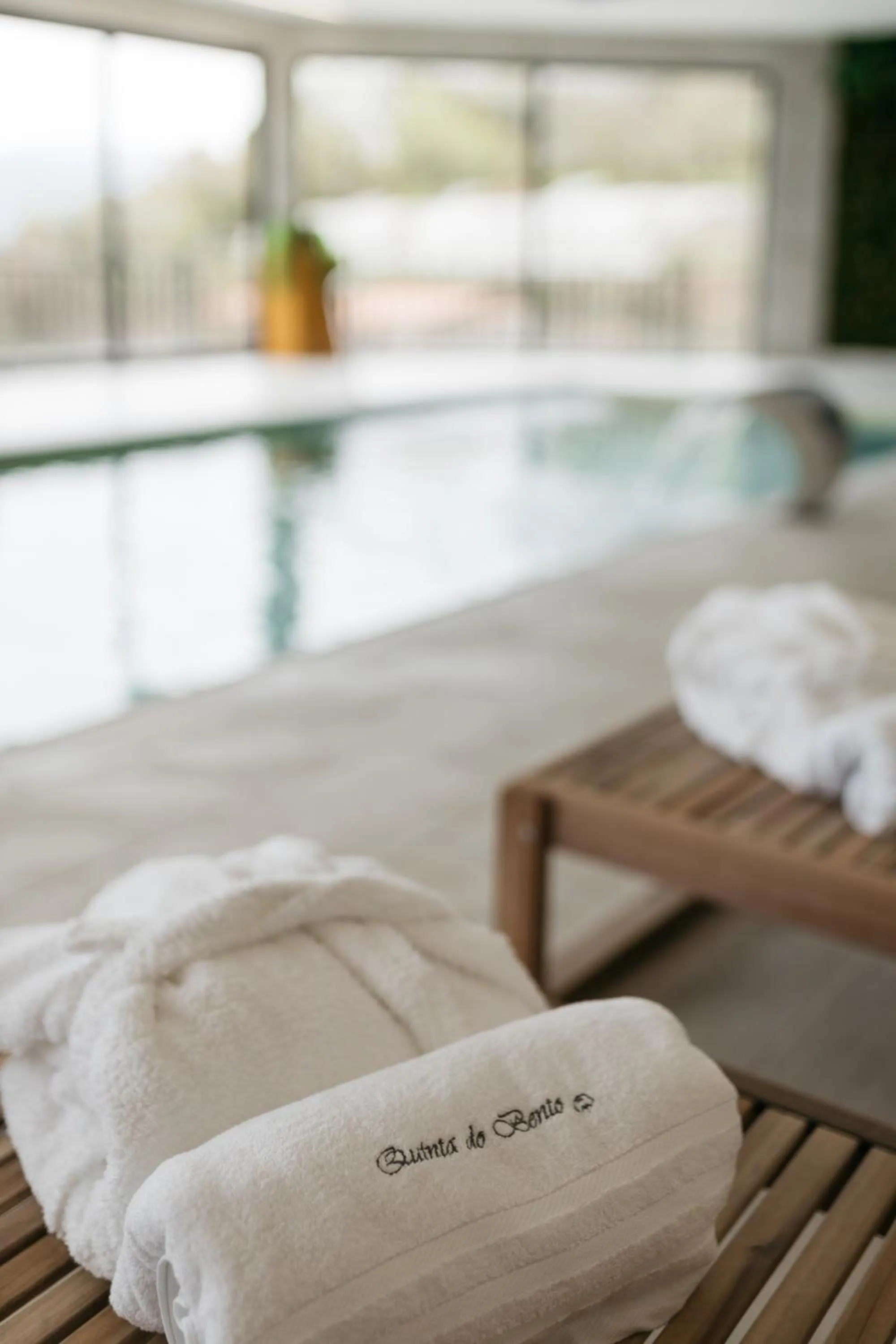 Pool view, Bed in Quinta do Bento