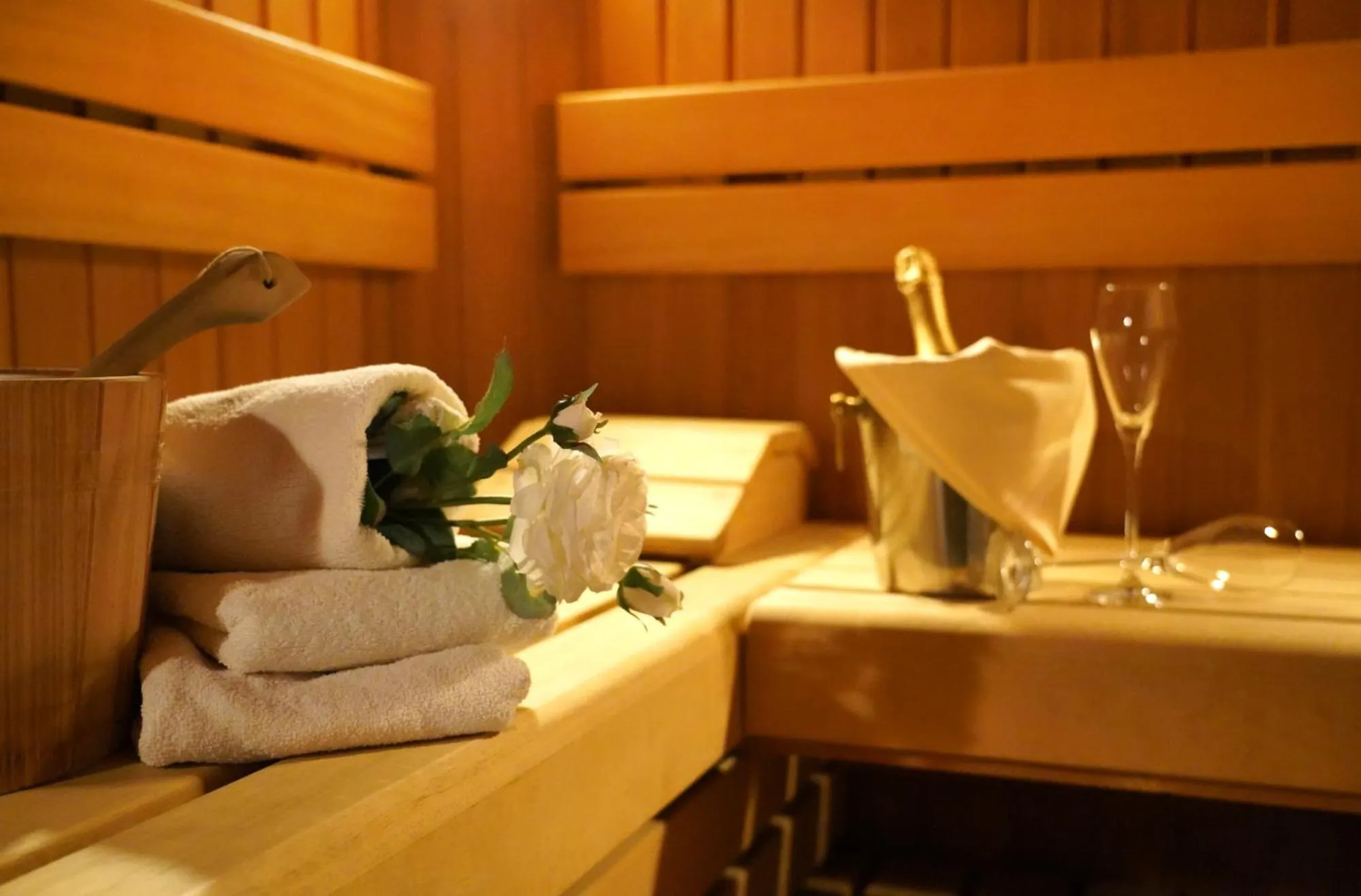 Sauna in Häuser der Villa Italia