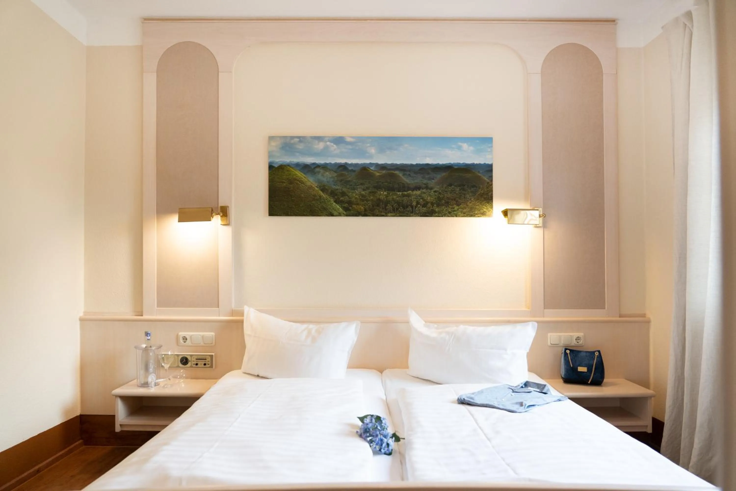 Bed in Häuser der Villa Italia