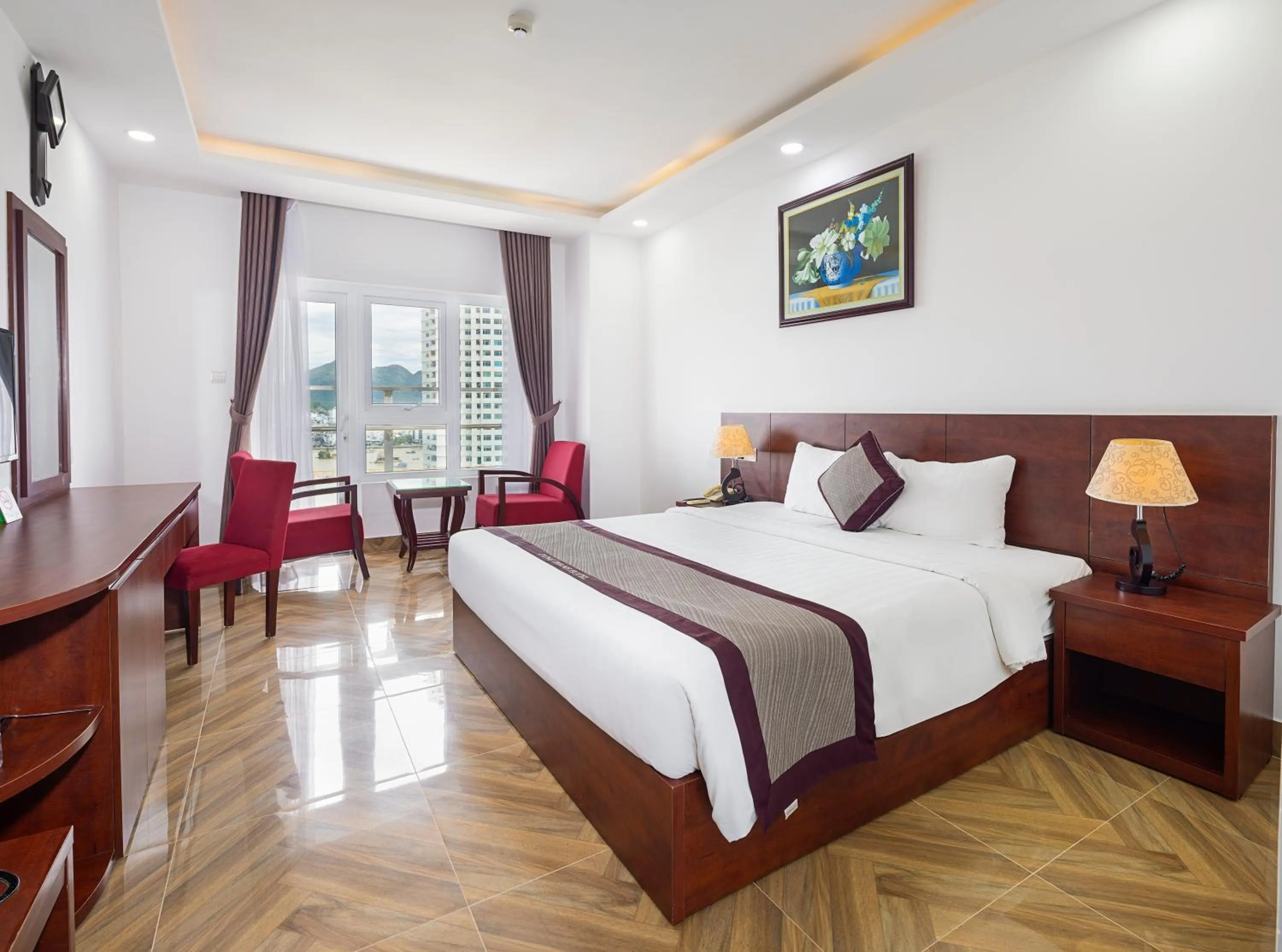 Bed in Gem Nha Trang Hotel