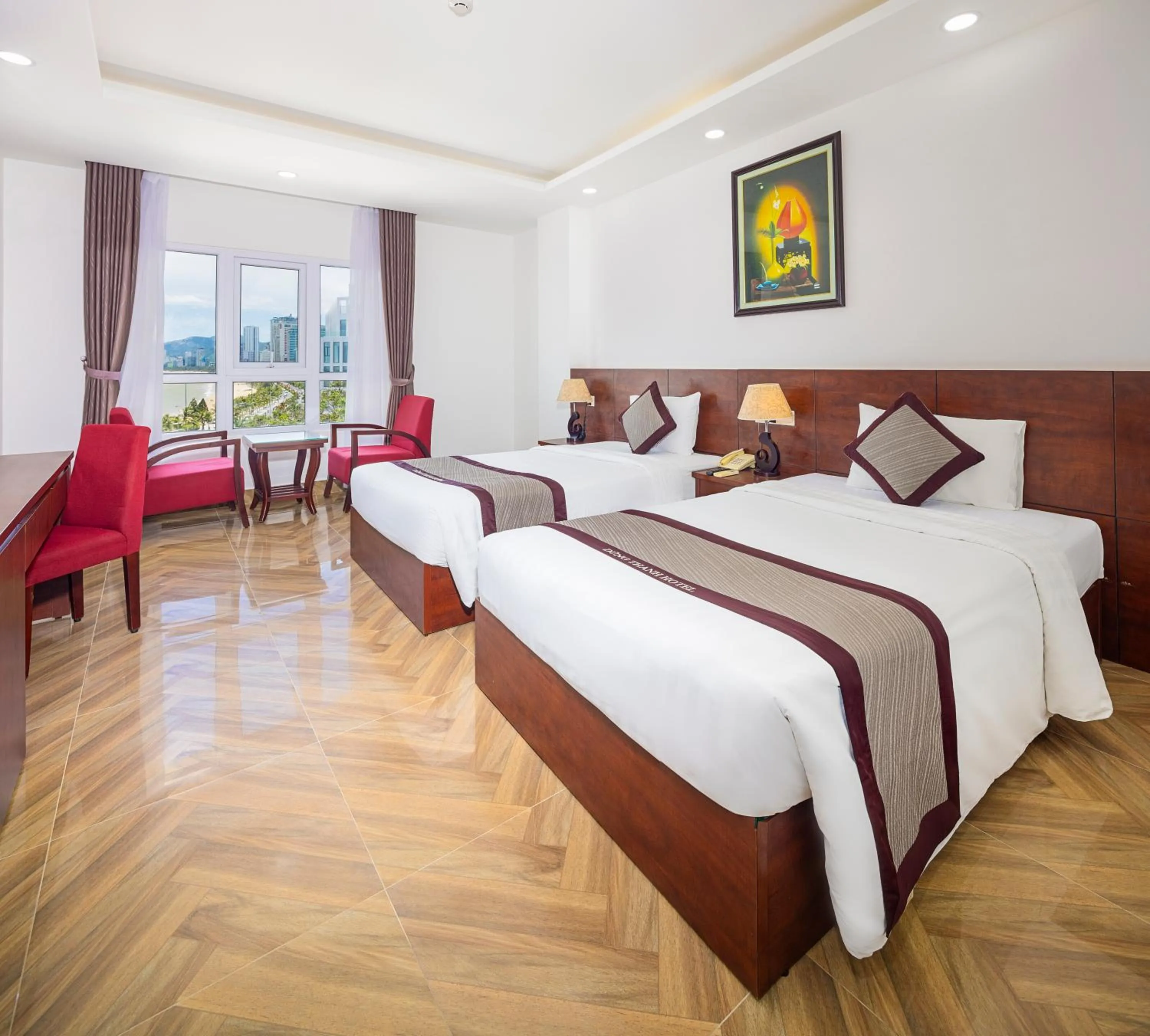 Bed in Gem Nha Trang Hotel