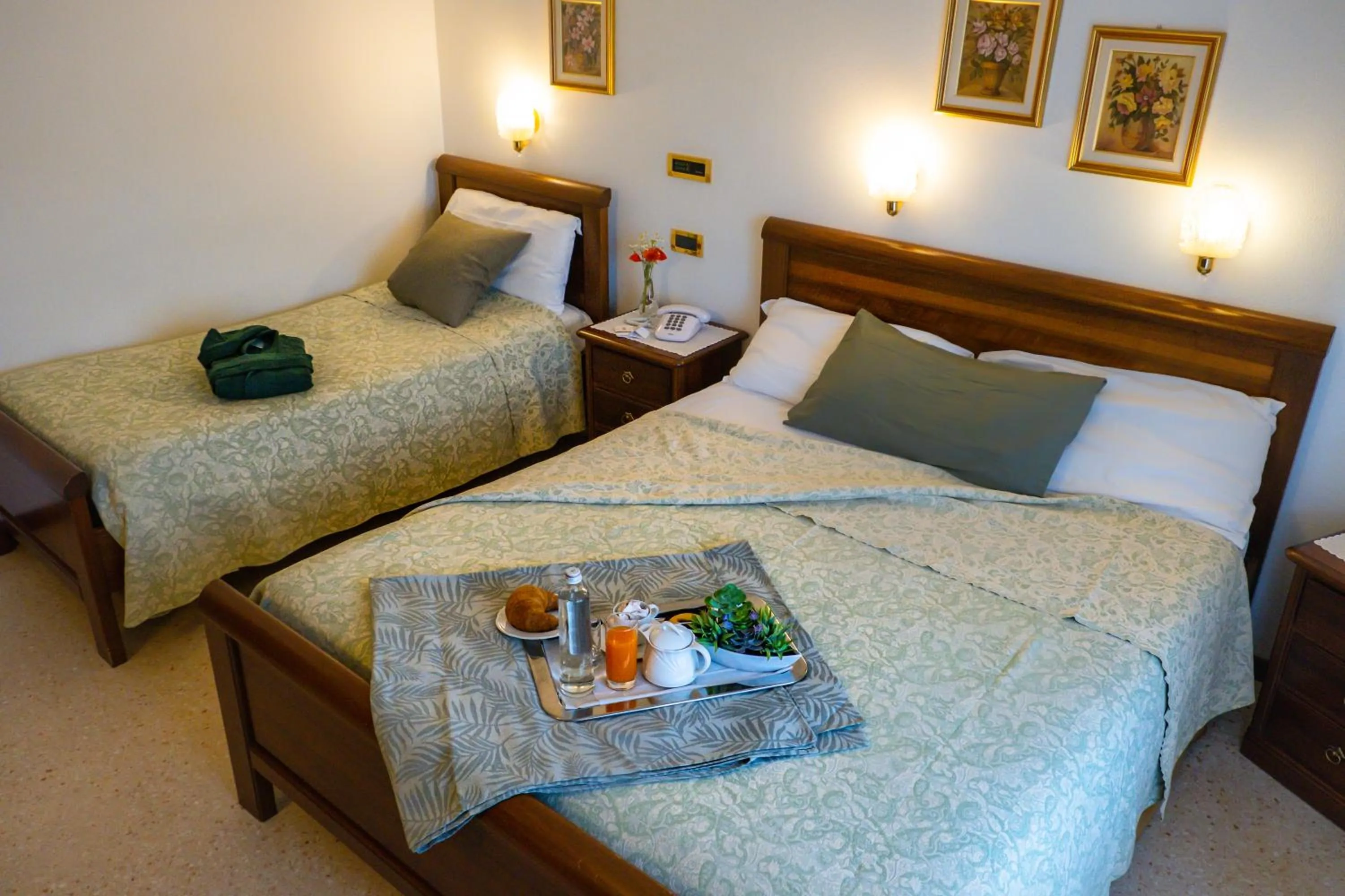 Bed in Hotel Da Gigi