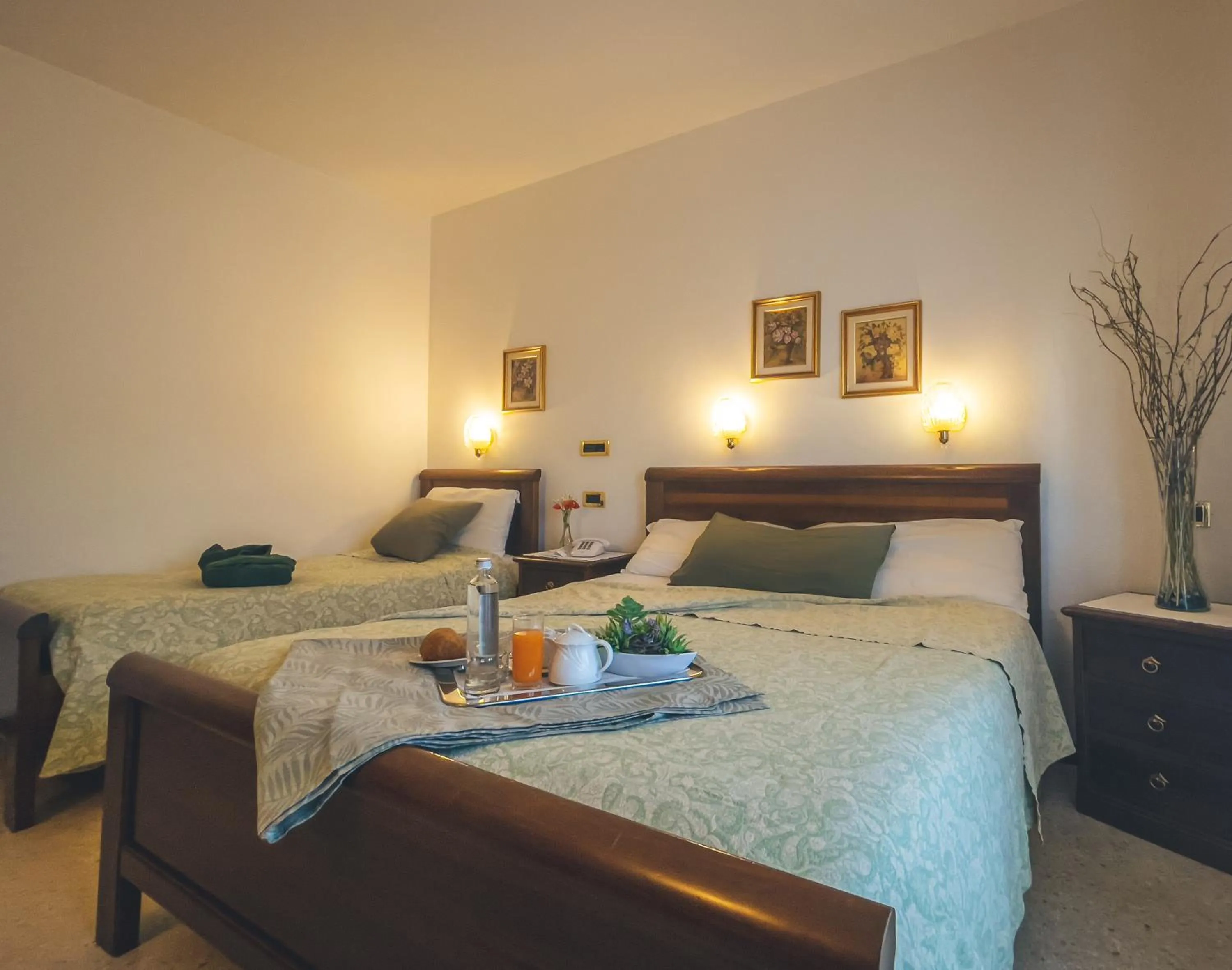 Bed in Hotel Da Gigi