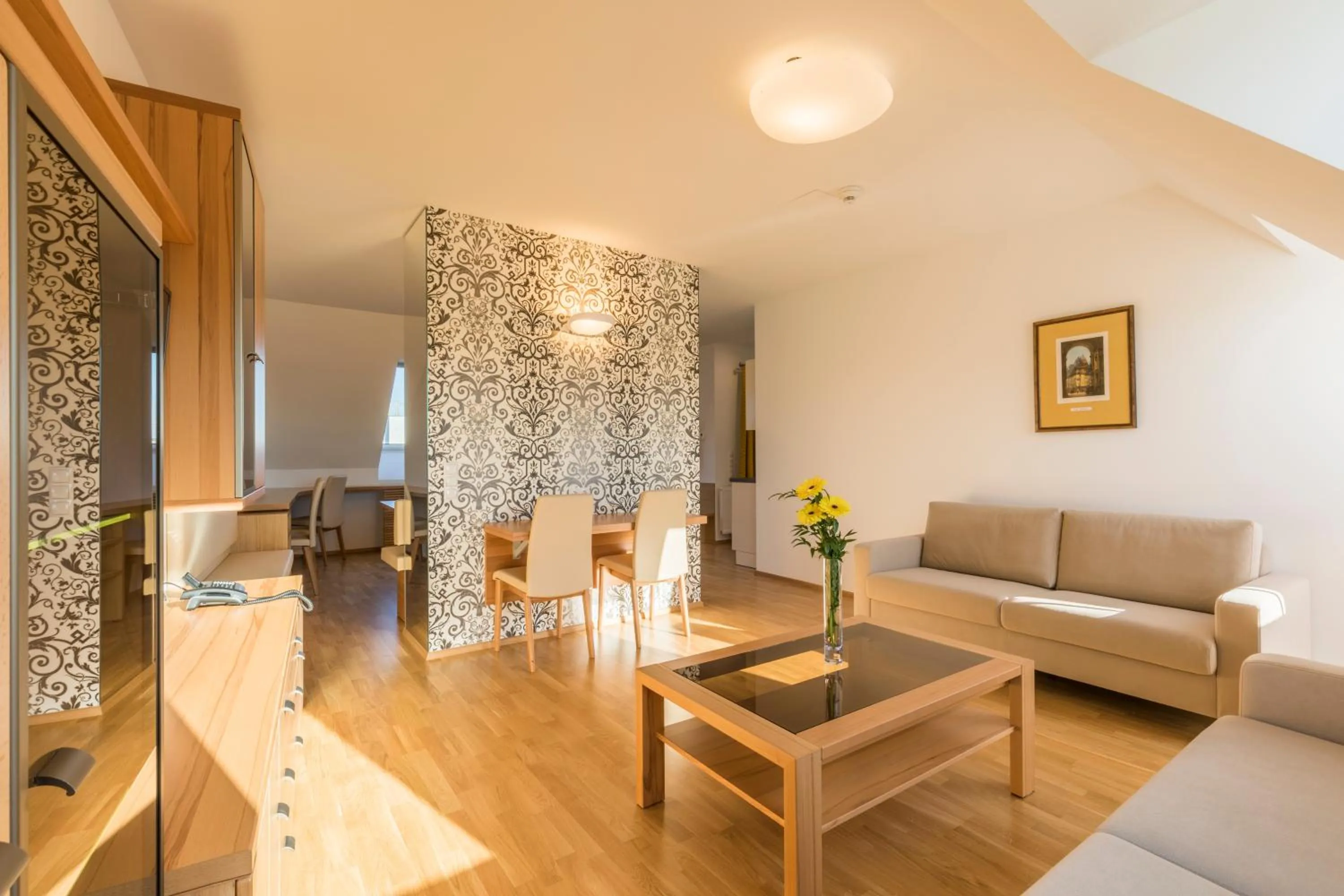 Living room in Vienna Grand Apartments City