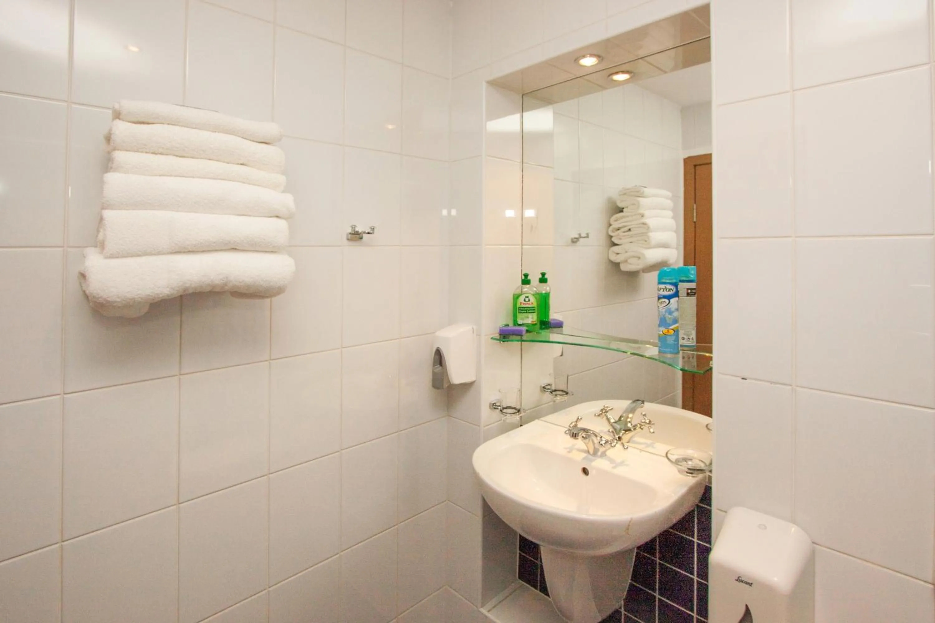 Bathroom in Tauras Center Hotel