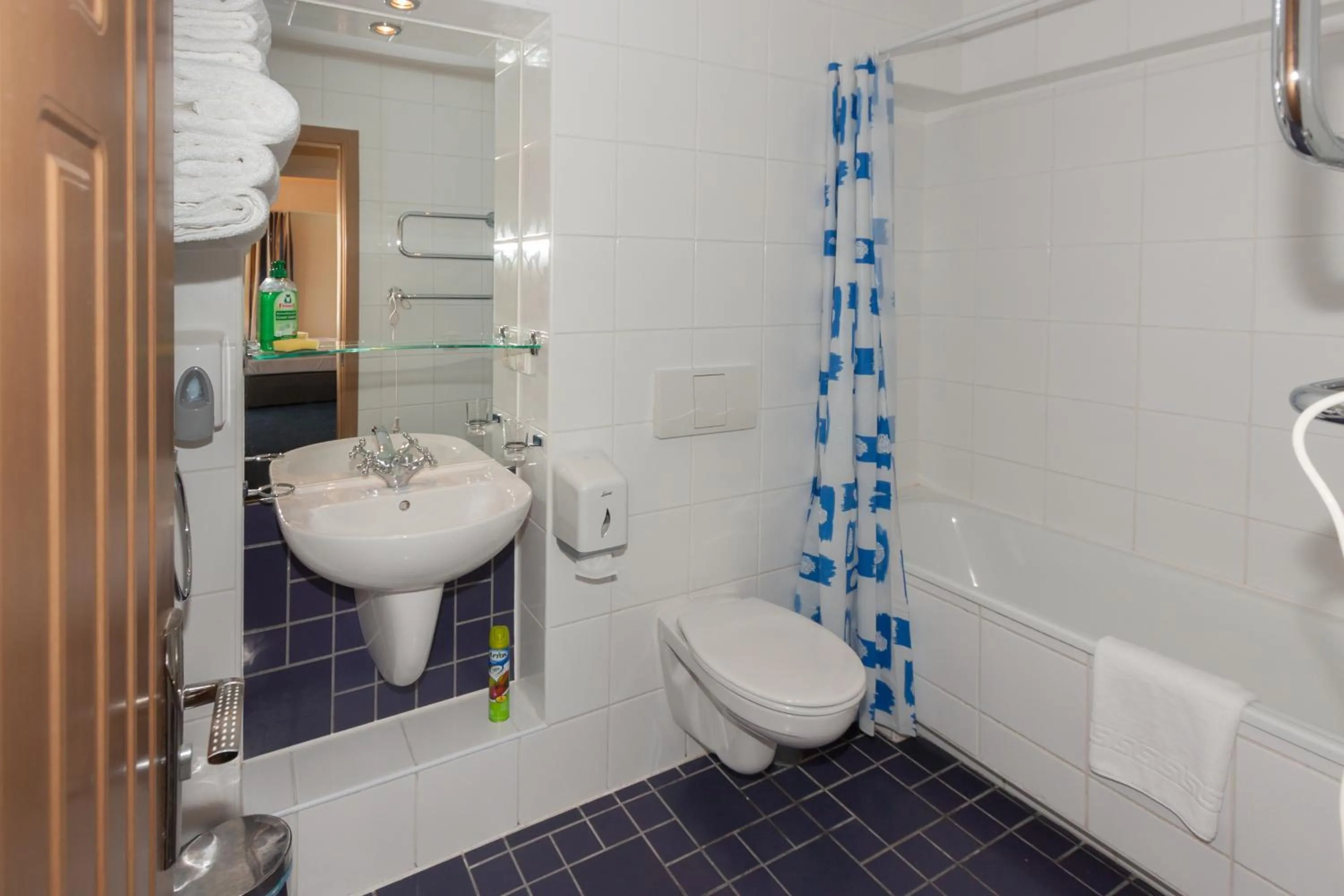 Toilet in Tauras Center Hotel